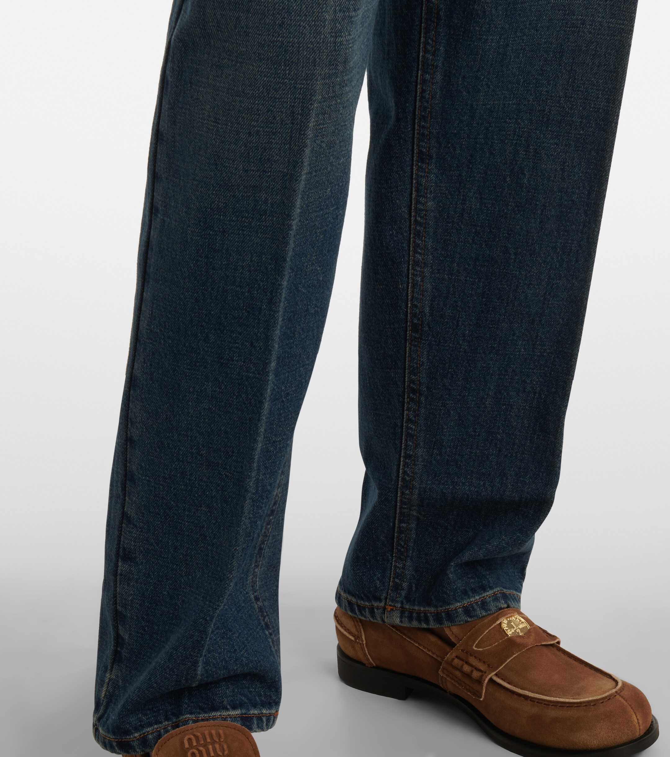 Miu Miu High-rise boyfriend jeans