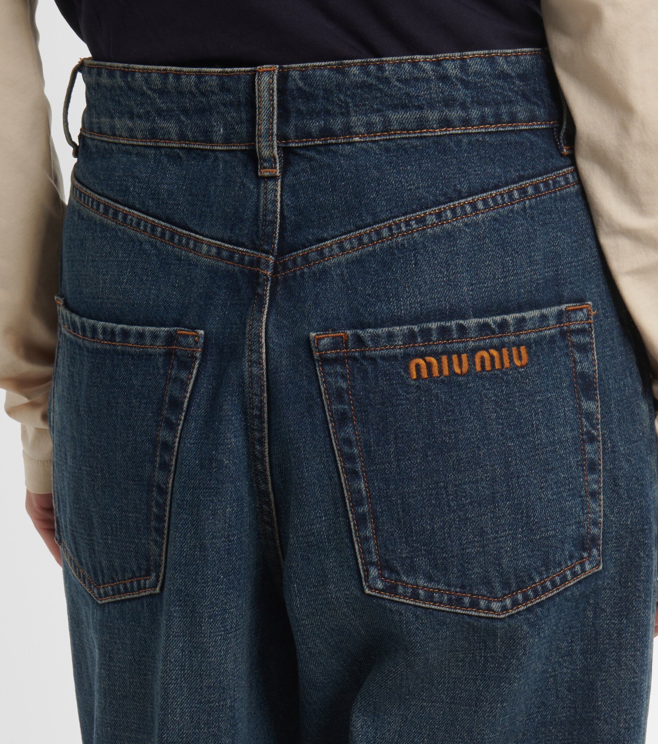 Miu Miu High-rise boyfriend jeans