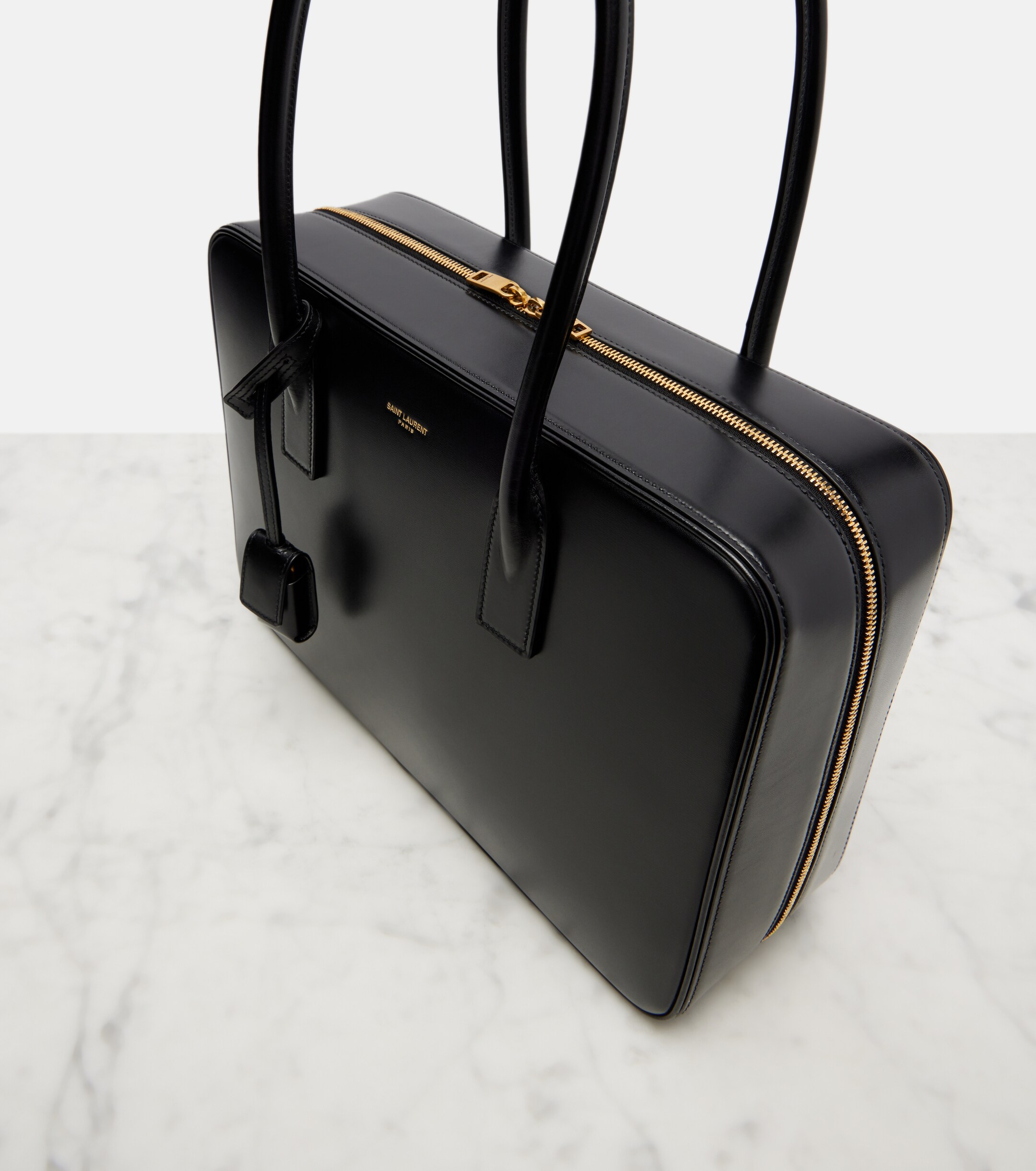 Saint Laurent Sac De Jour leather tote bag