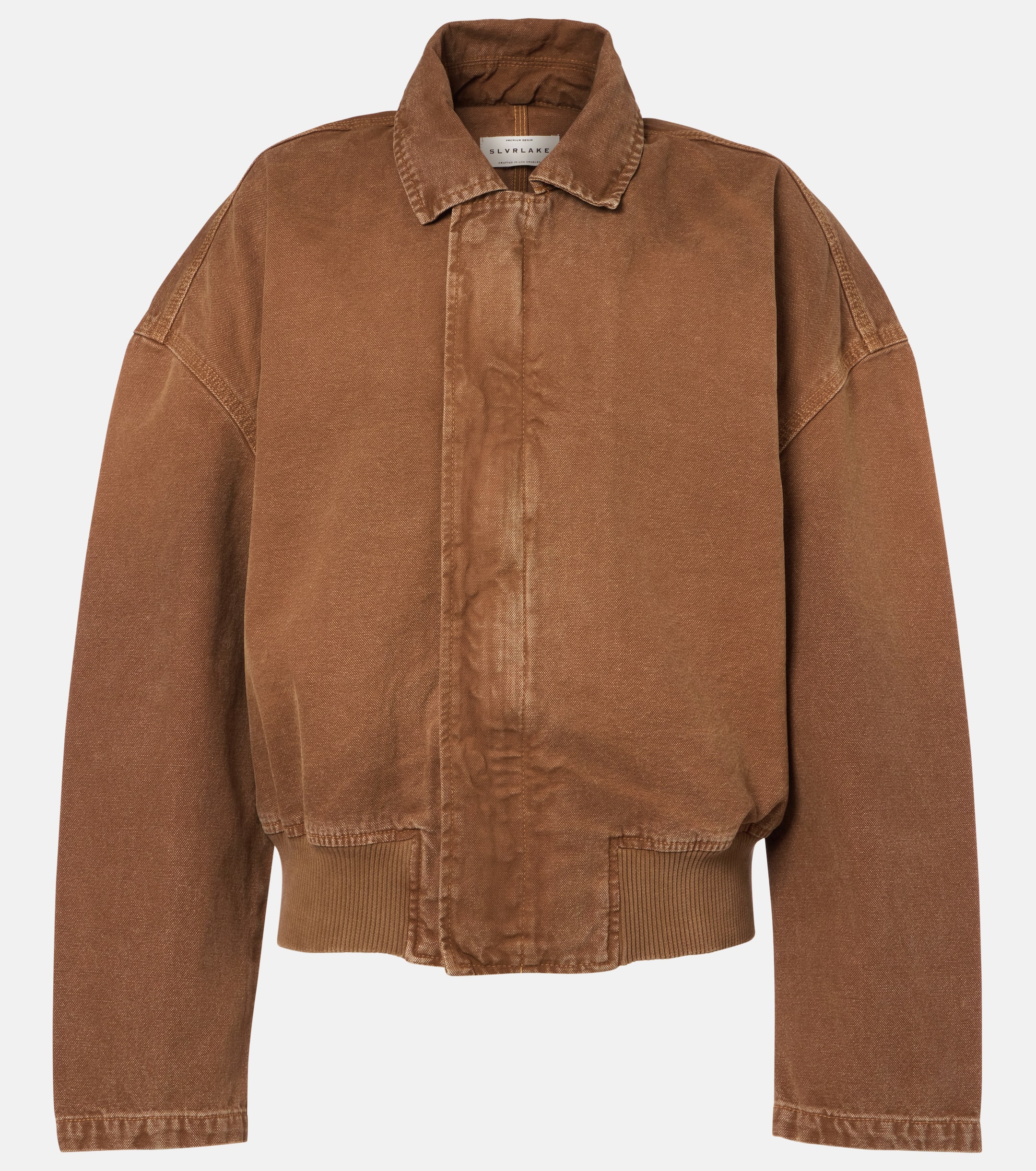 SLVRLAKE Harlem cotton canvas bomber jacket