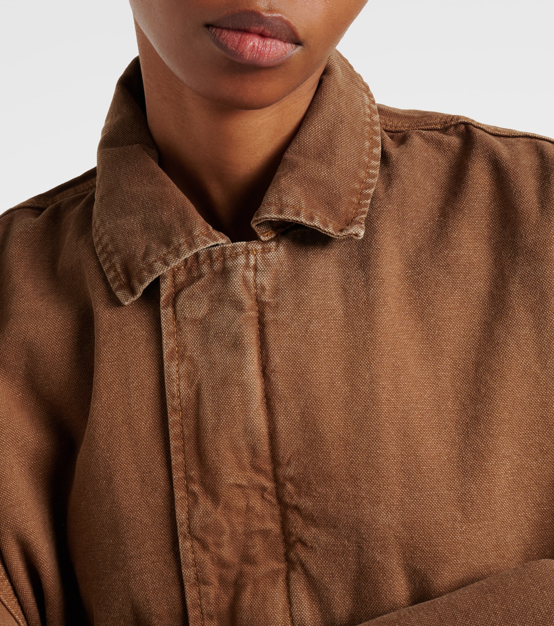 SLVRLAKE Harlem cotton canvas bomber jacket