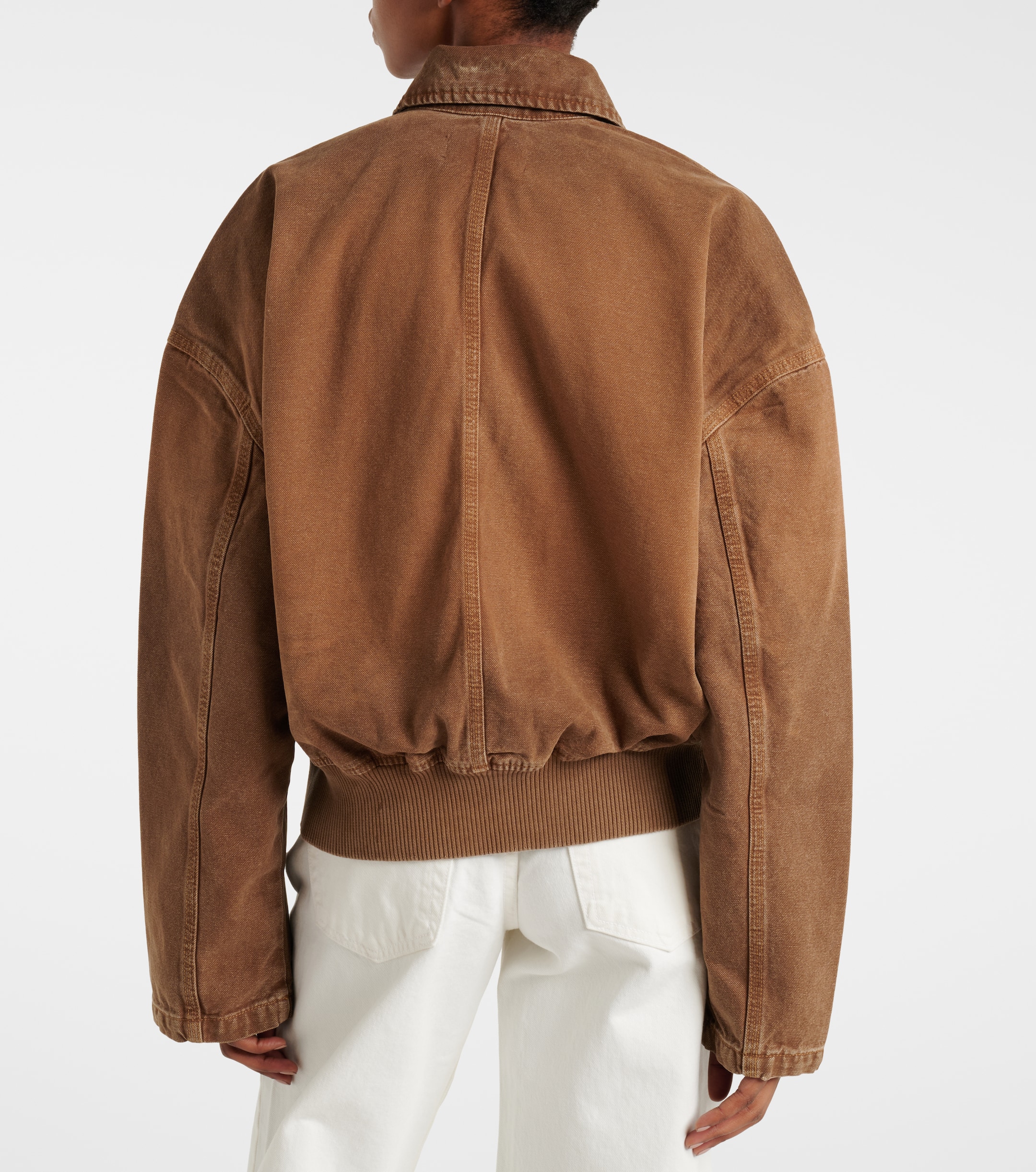 SLVRLAKE Harlem cotton canvas bomber jacket