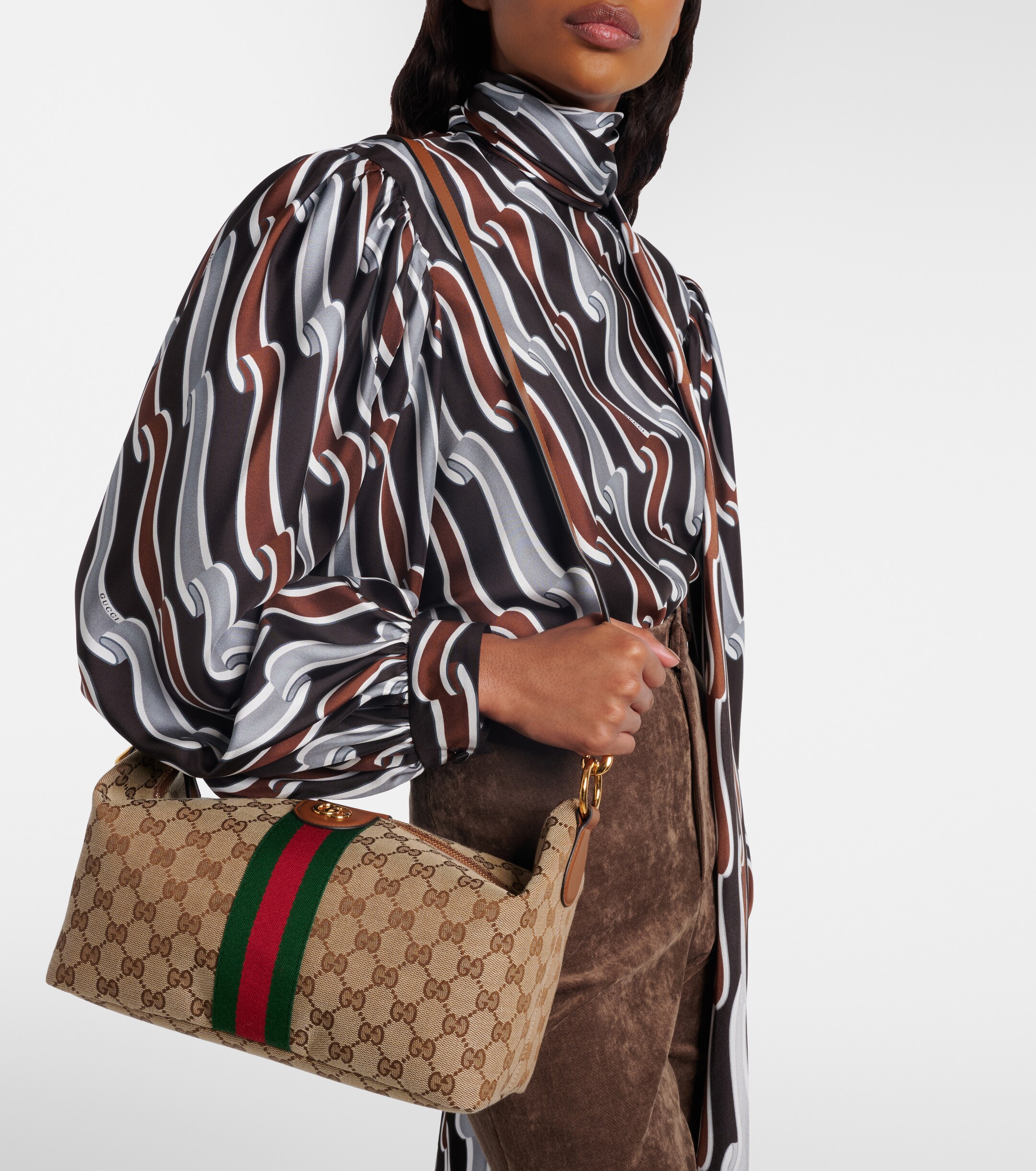 Gucci Gucci Vanity GG Canvas Medium top-handle bag
