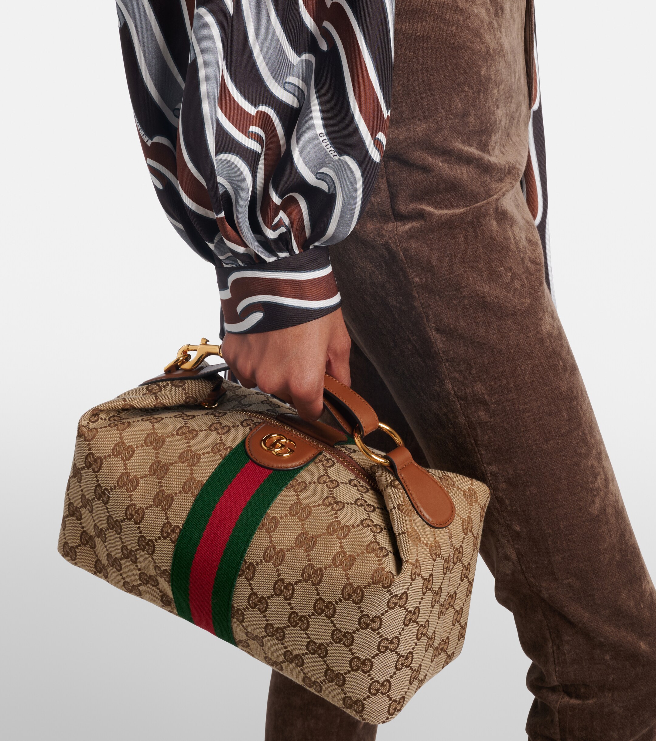 Gucci Gucci Vanity GG Canvas Medium top-handle bag