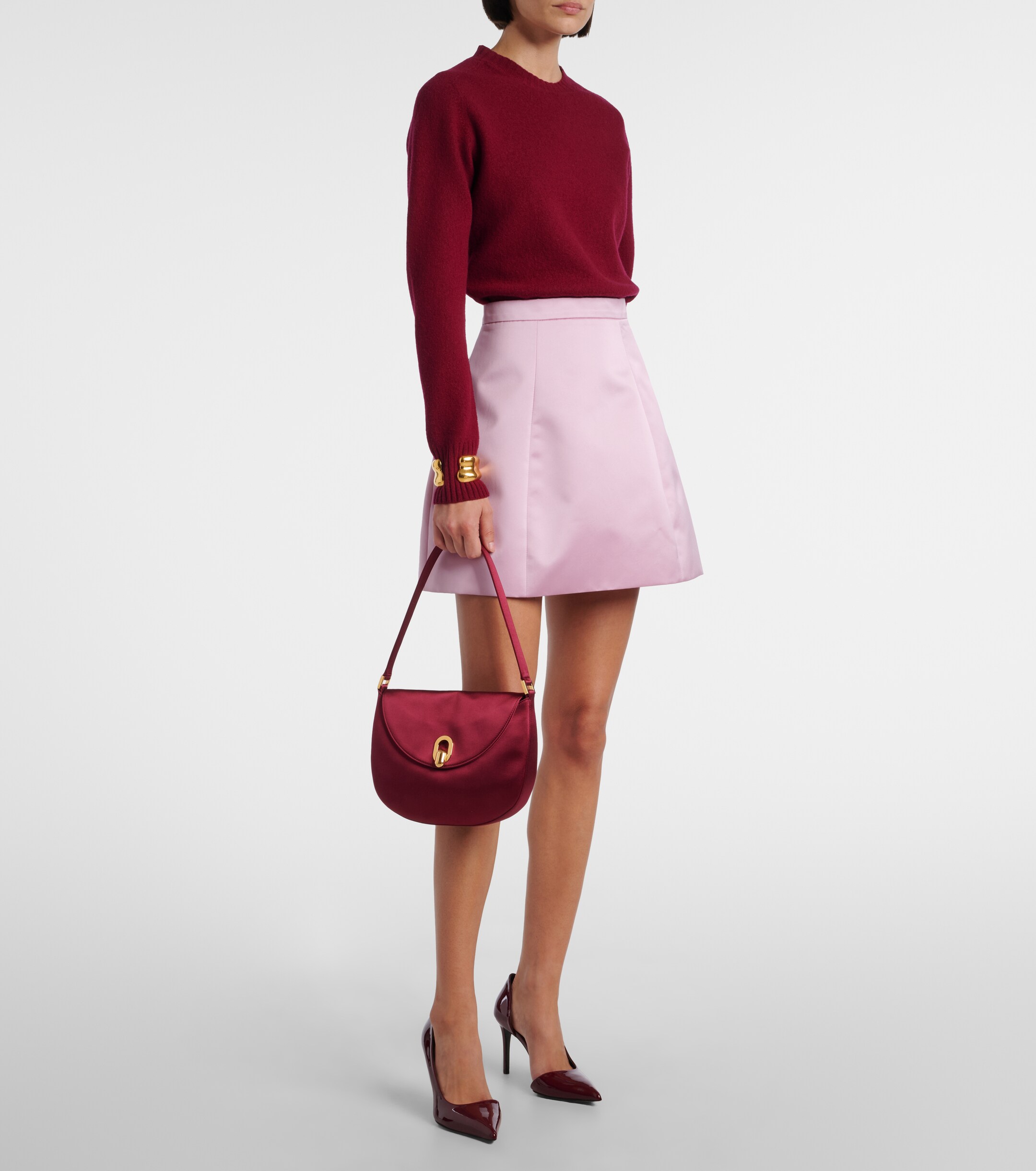 Savette Tondo Small satin shoulder bag thumbnail