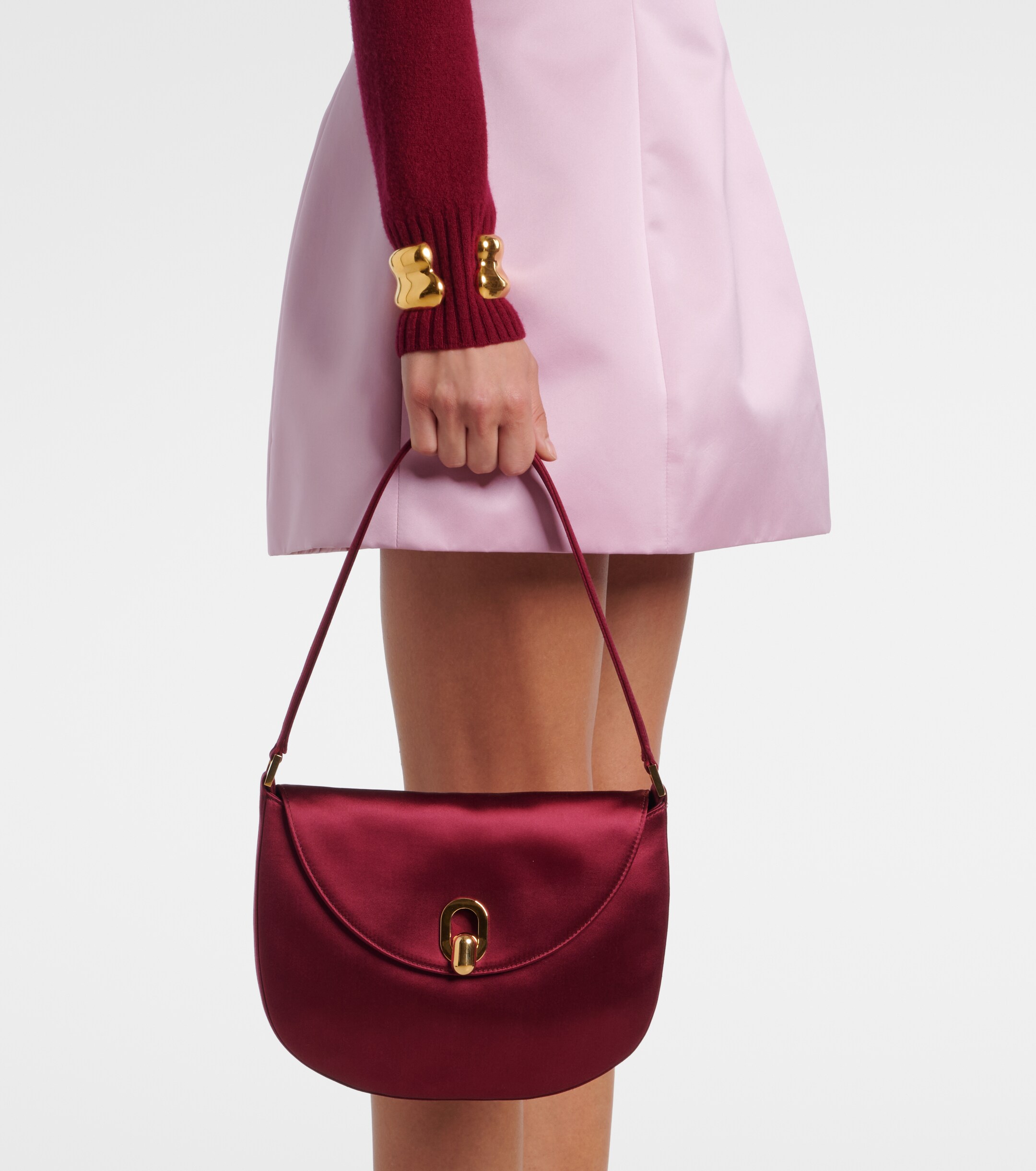 Savette Tondo Small satin shoulder bag thumbnail