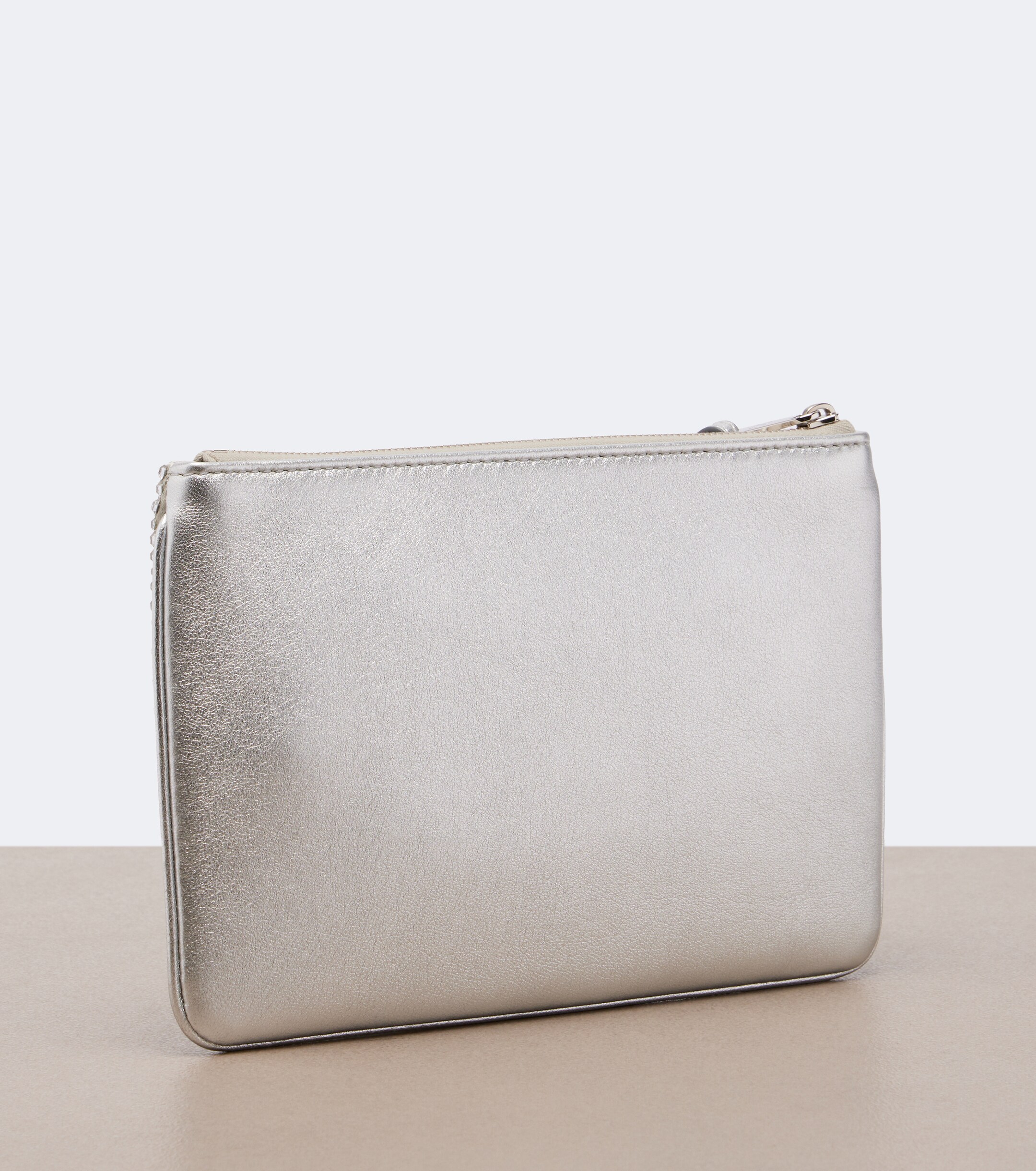 Valentino Garavani VLogo Swarovski®-embellished leather pouch thumbnail