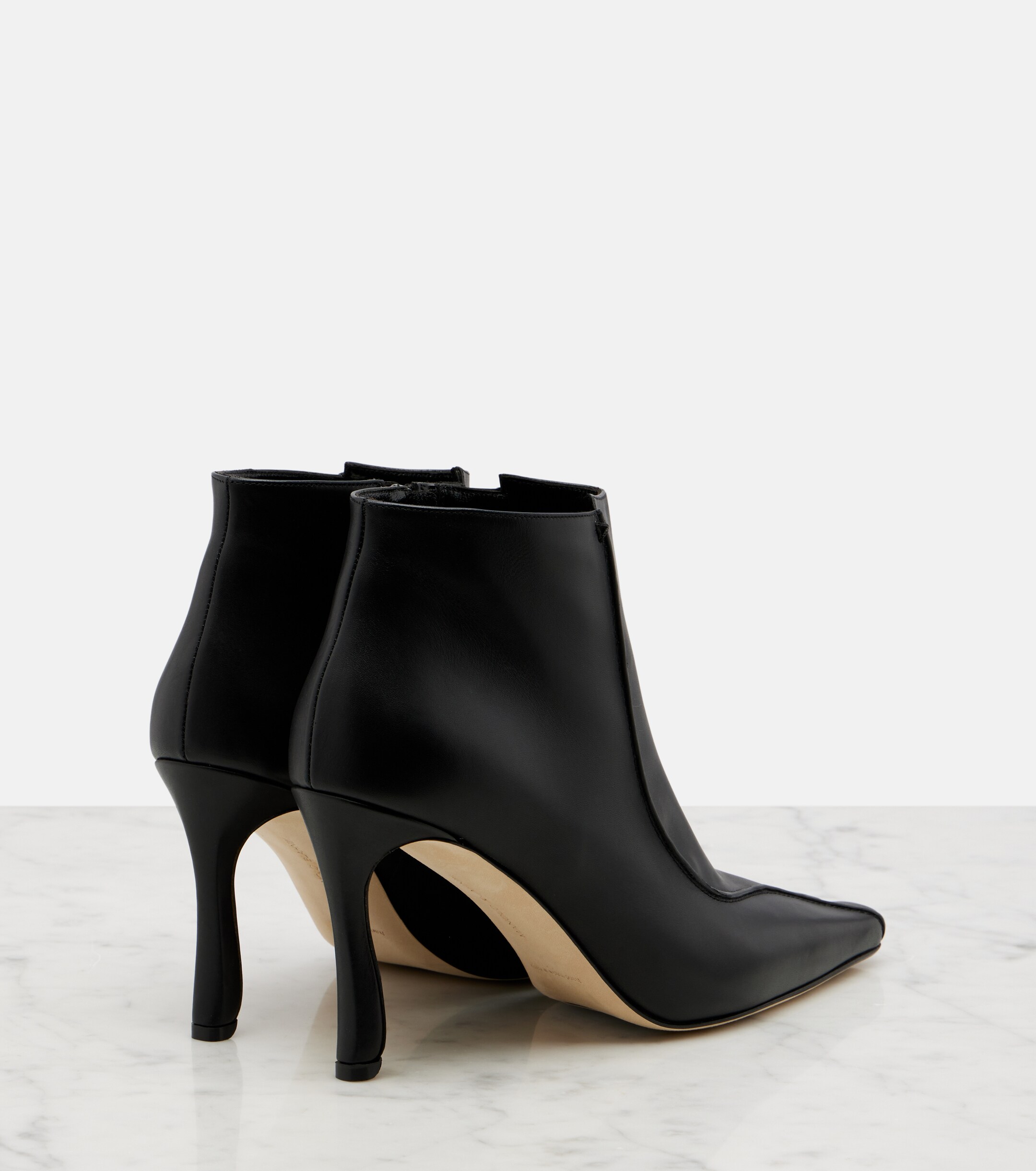 MANOLO BLAHNIK Manolo Blahnik Milleta leather ankle boots
