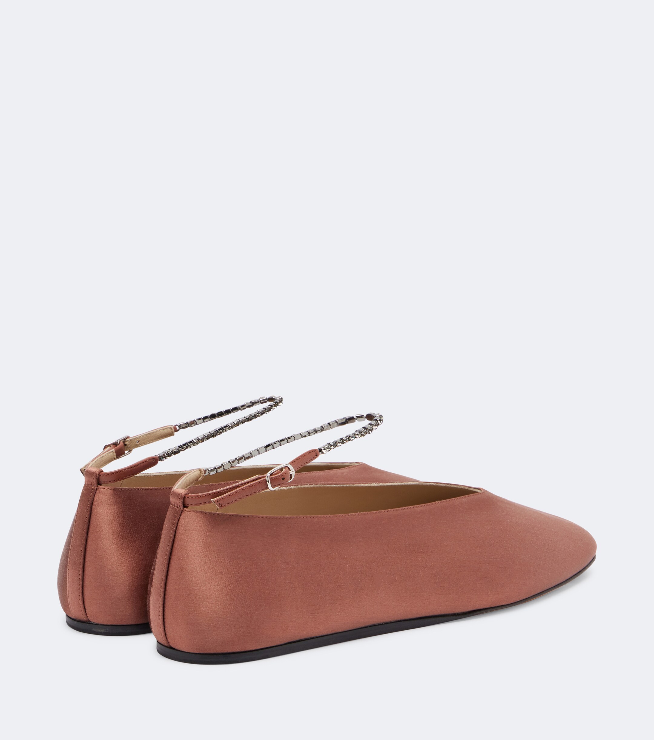 LE MONDE BERYL Le Monde Béryl Olympia embellished satin ballet flats