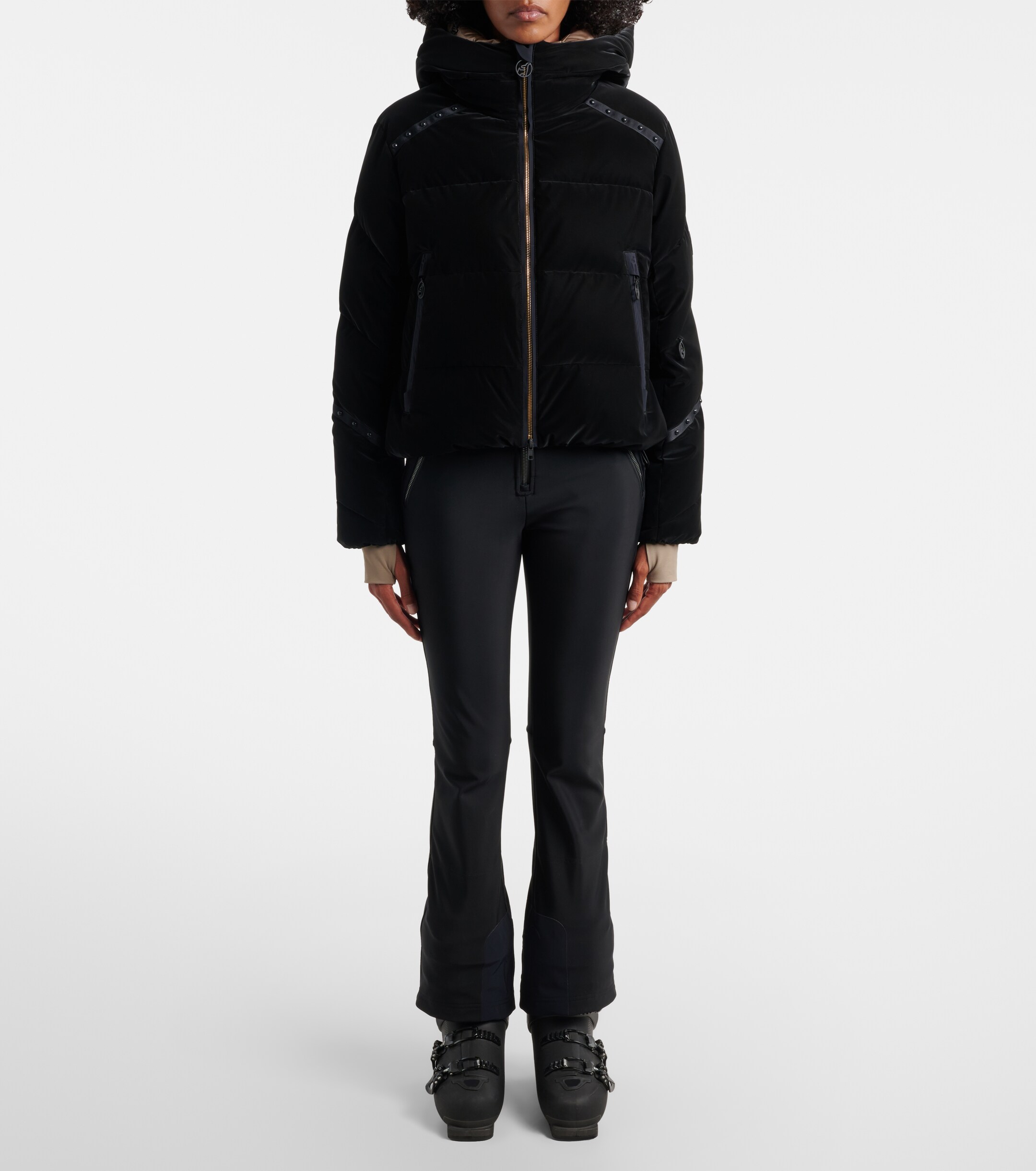Toni Sailer Toni Sailer Swalina hooded down velvet ski jacket