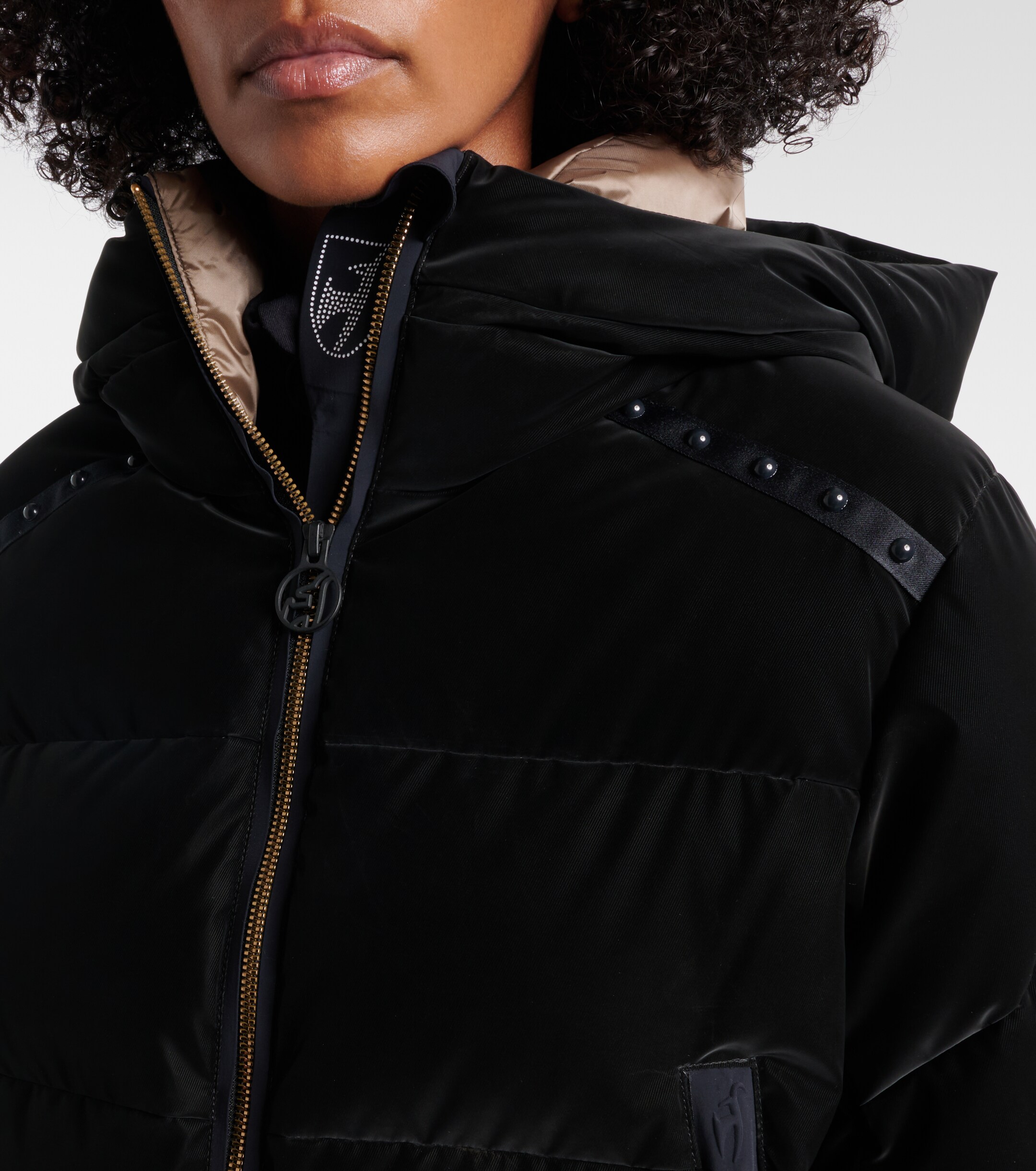 Toni Sailer Toni Sailer Swalina hooded down velvet ski jacket