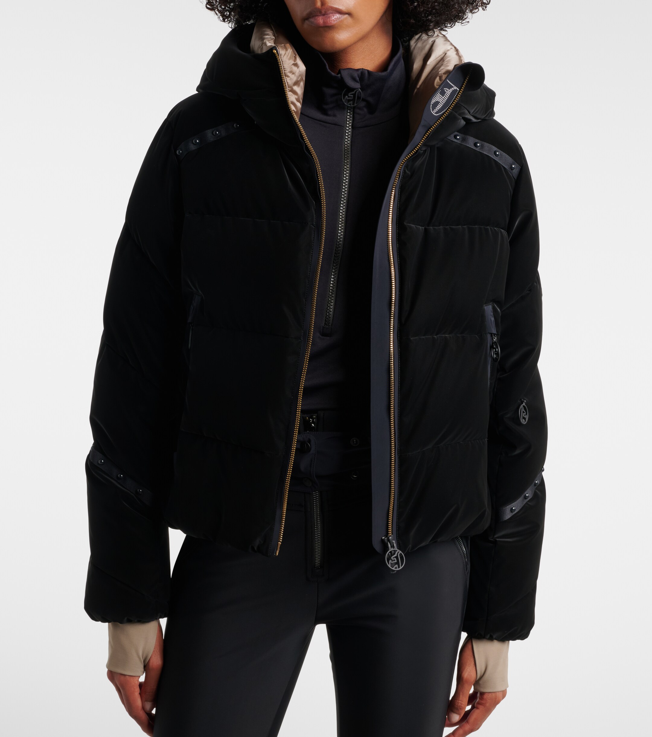 Toni Sailer Toni Sailer Swalina hooded down velvet ski jacket