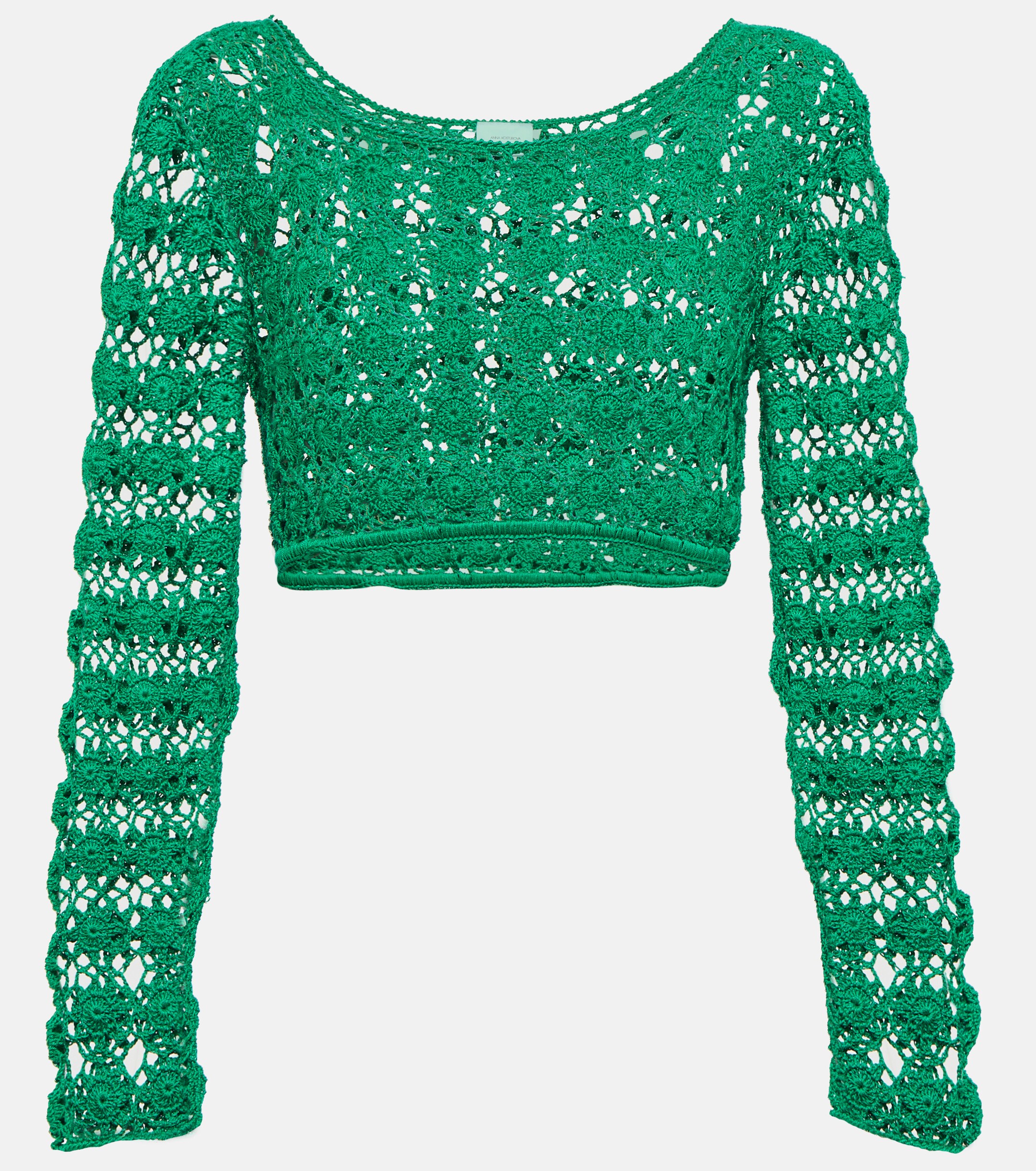 Anna Kosturova Bella crochet cotton crop top
