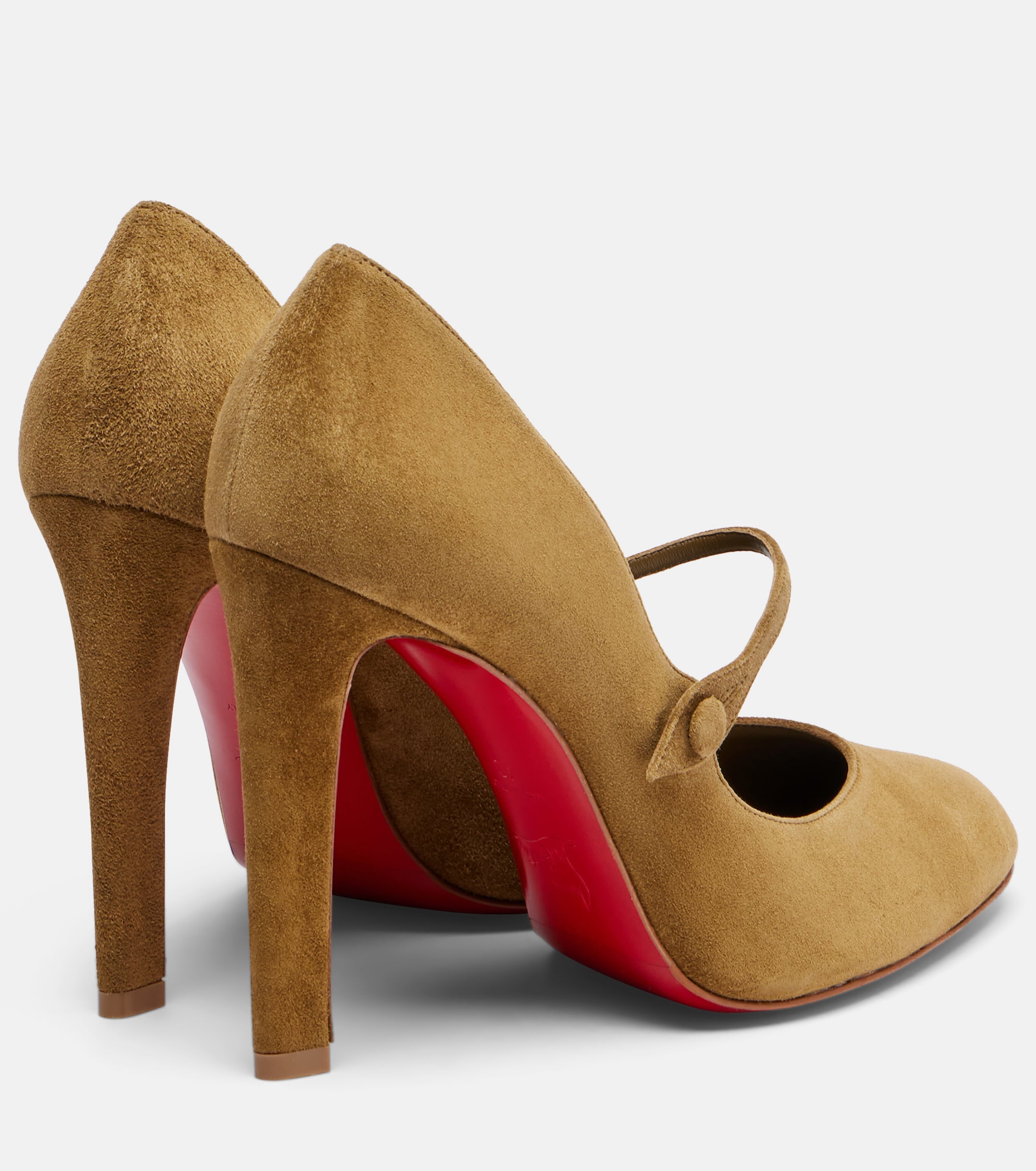 CHRISTIAN LOUBOUTIN Mary Fannylove 100 suede pumps
