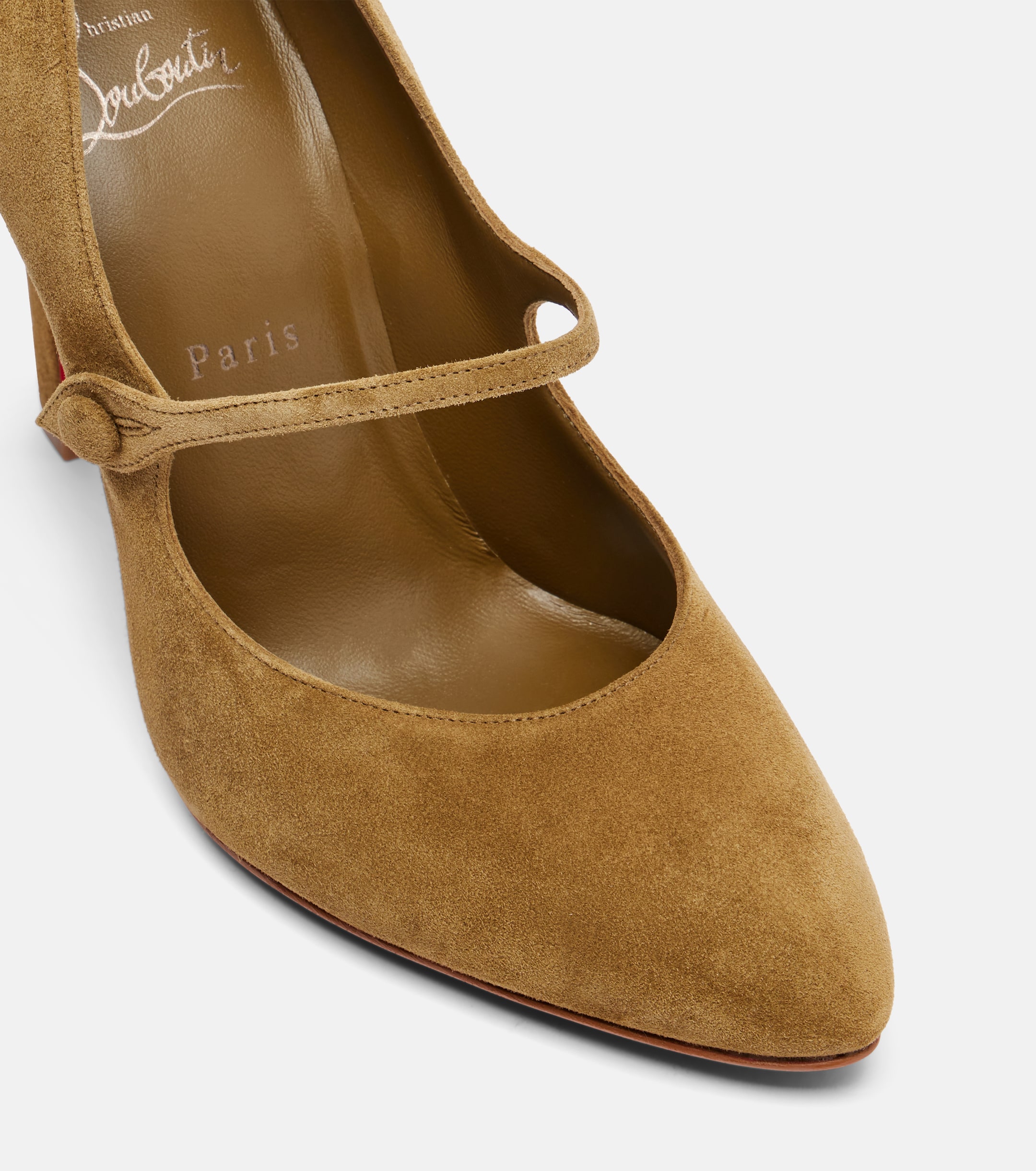 CHRISTIAN LOUBOUTIN Mary Fannylove 100 suede pumps