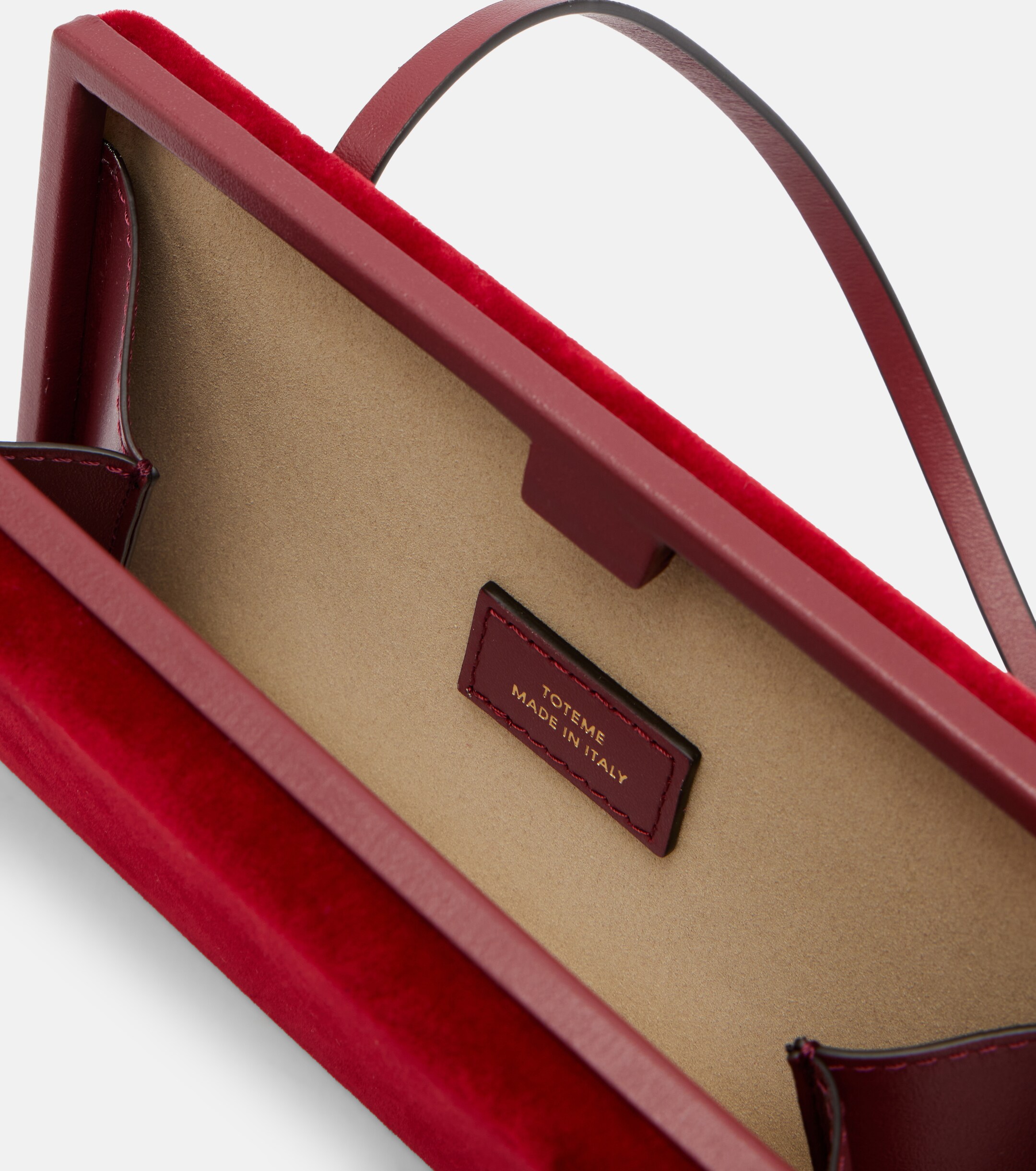 TOTEME Cocktail velvet shoulder bag