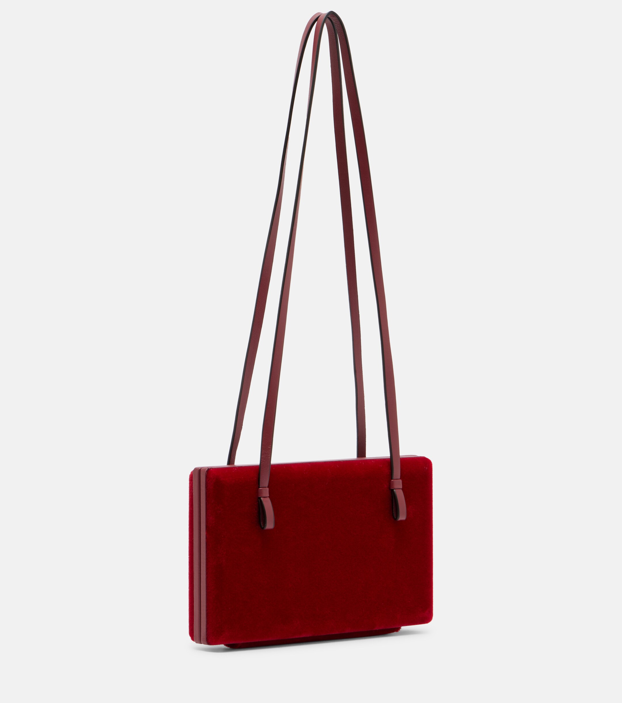TOTEME Cocktail velvet shoulder bag