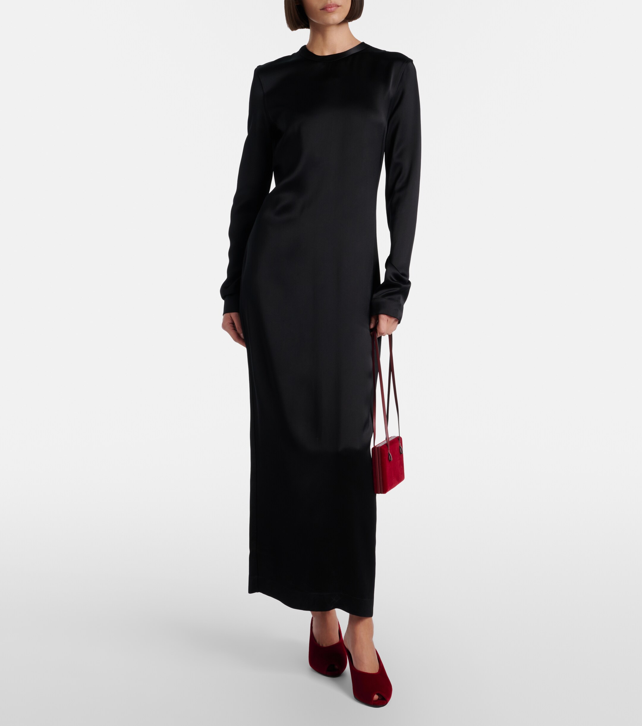TOTEME Cocktail velvet shoulder bag