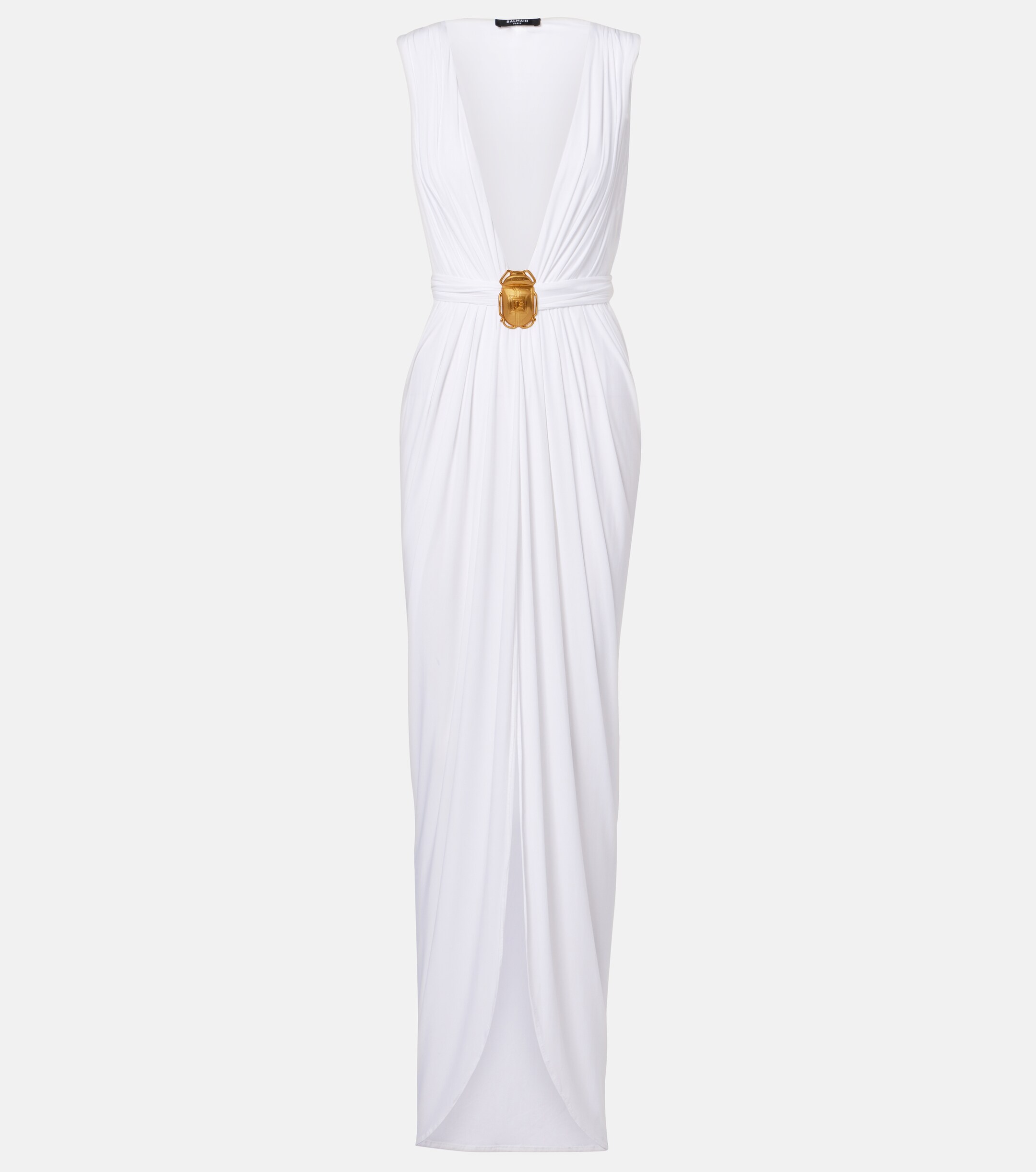 Balmain Balmain Embellished jersey maxi dress