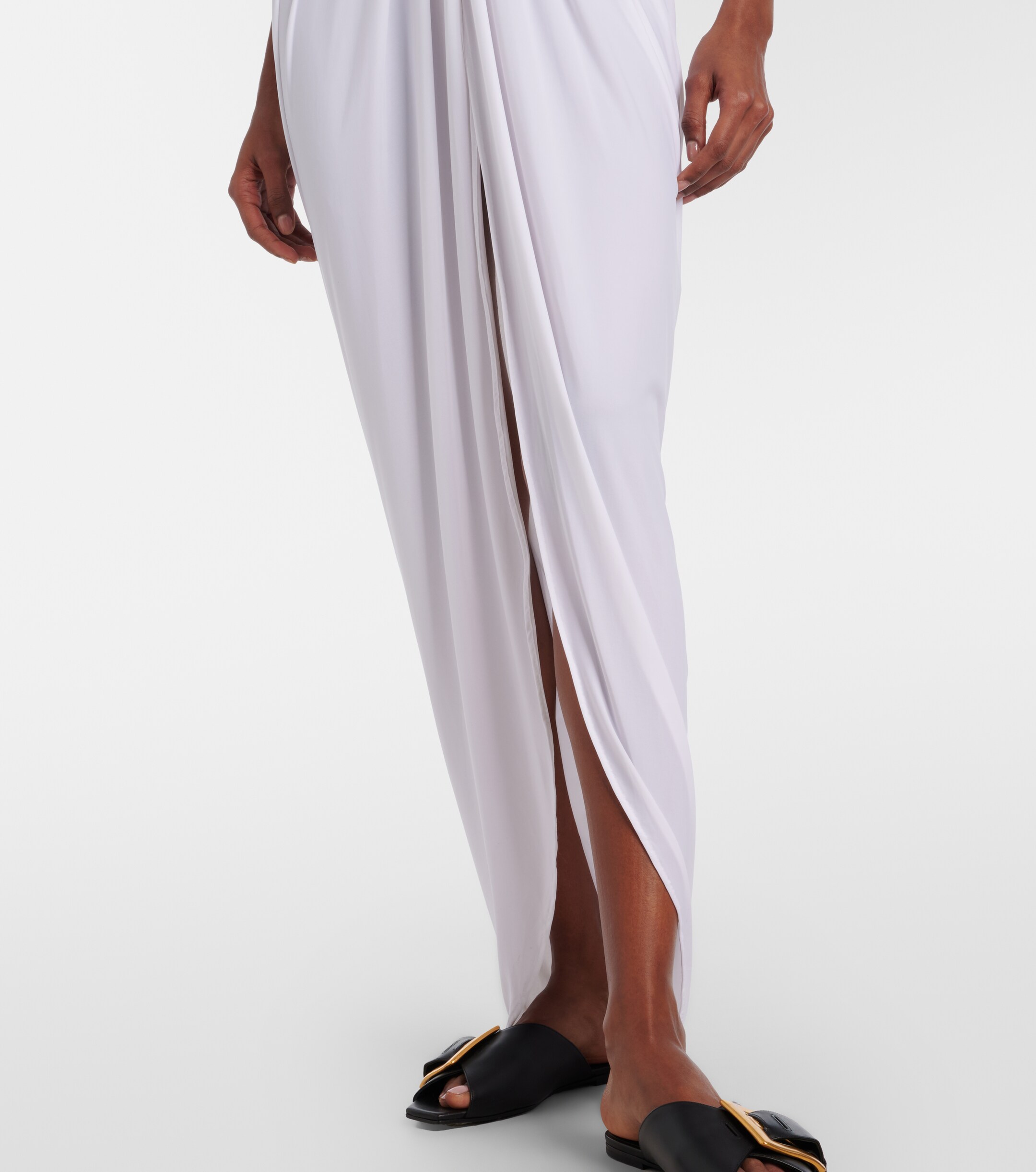 Balmain Balmain Embellished jersey maxi dress