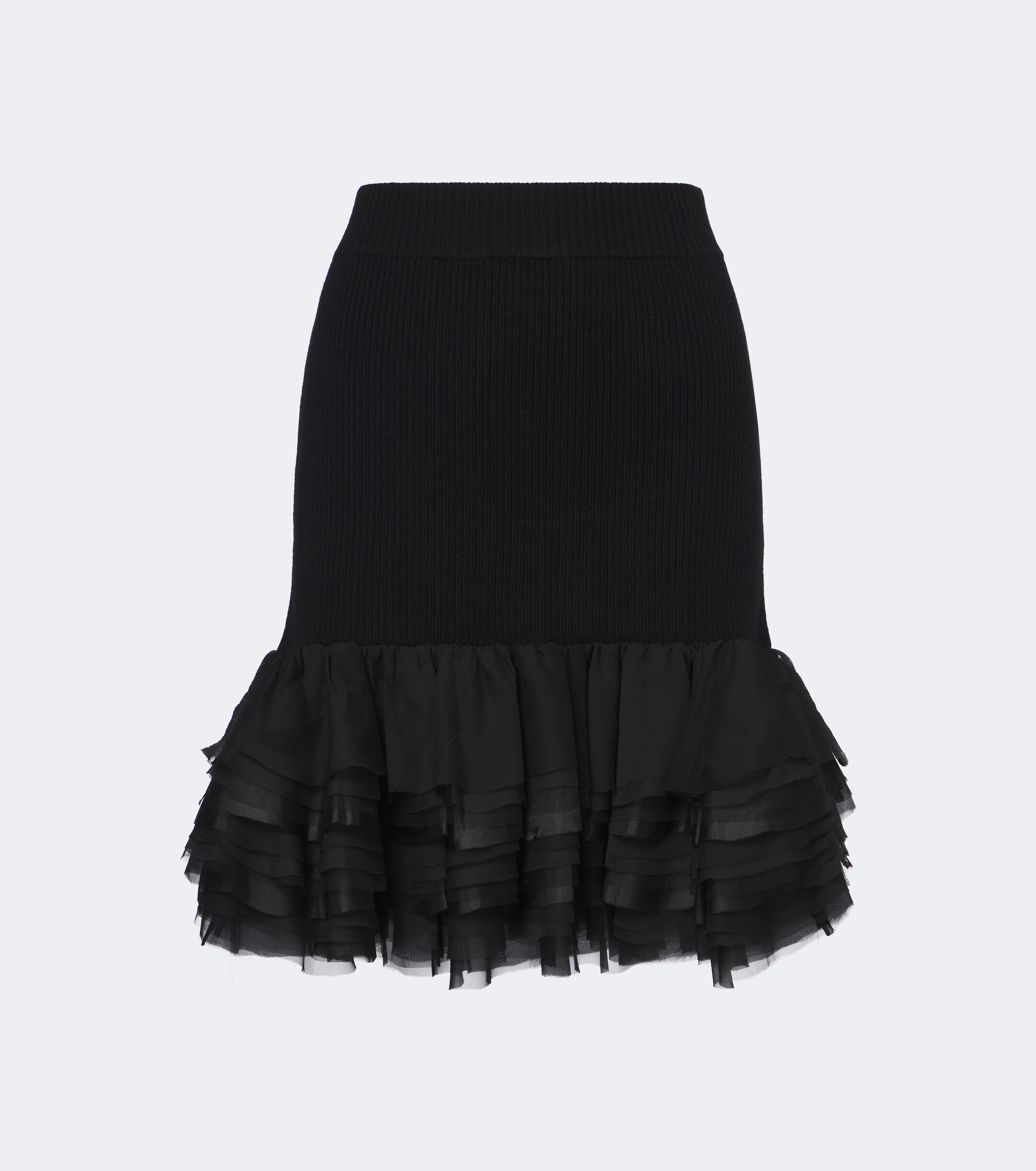 Nina Ricci Nina Ricci Ruffled wool and cashmere miniskirt