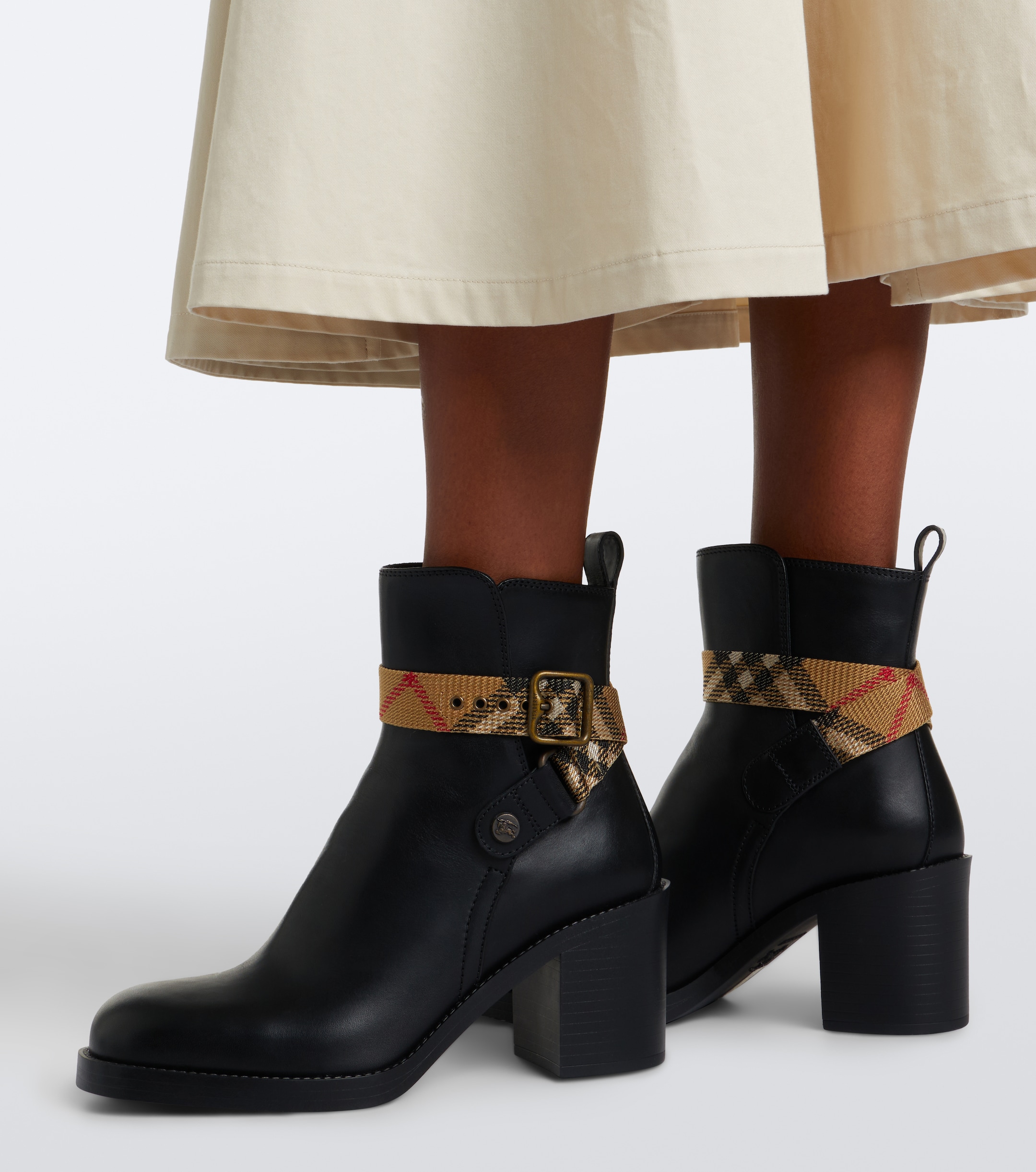 Burberry Burberry Huntley leather ankle boots