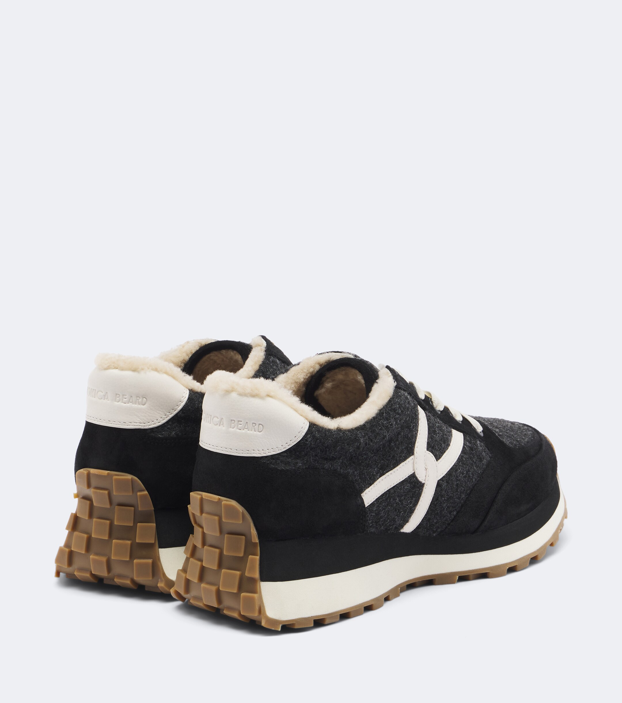 Veronica Beard Veronica Beard Valentina suede-trimmed sneakers