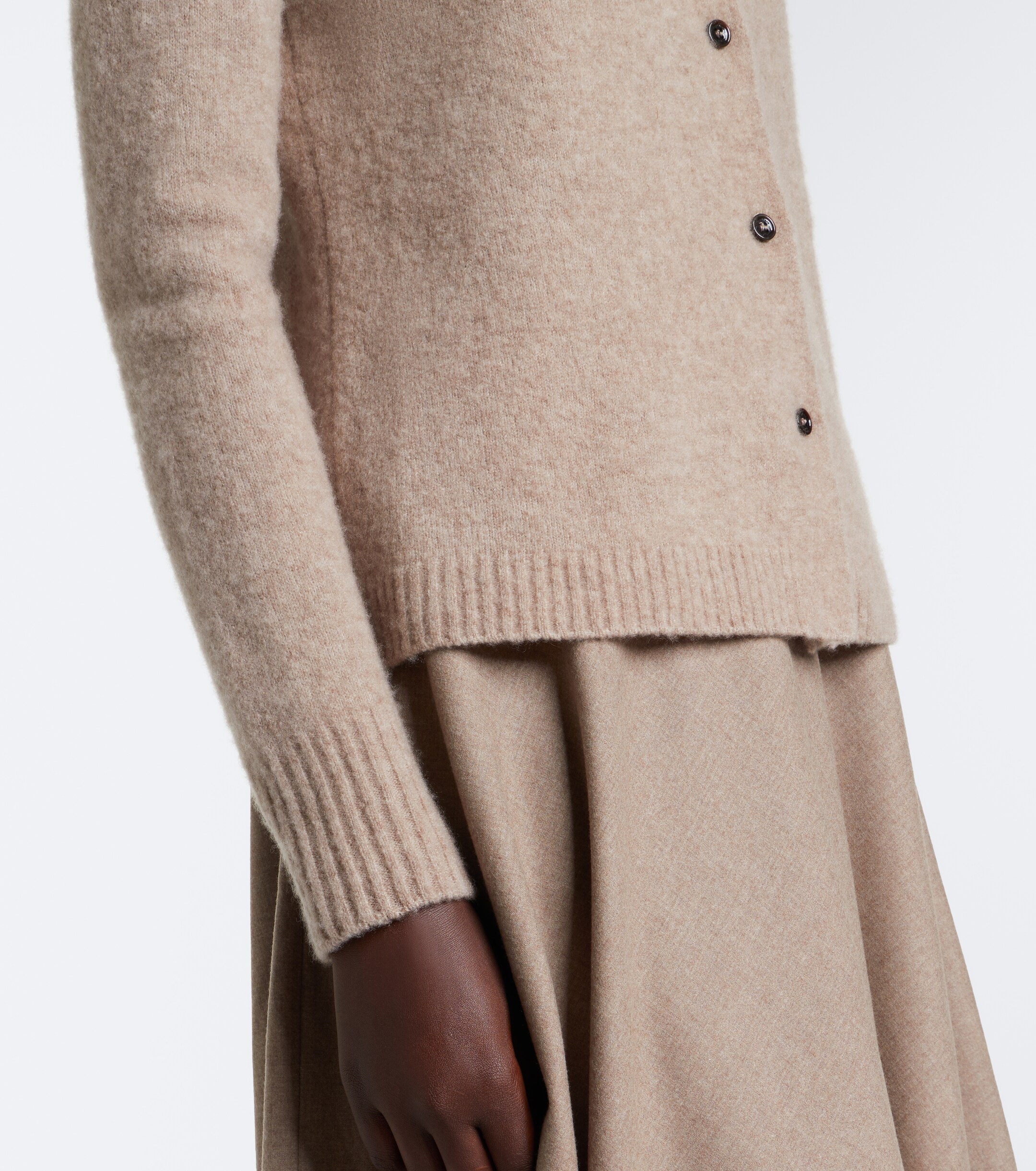 Max Mara Max Mara Knitted cashmere-blend cardigan