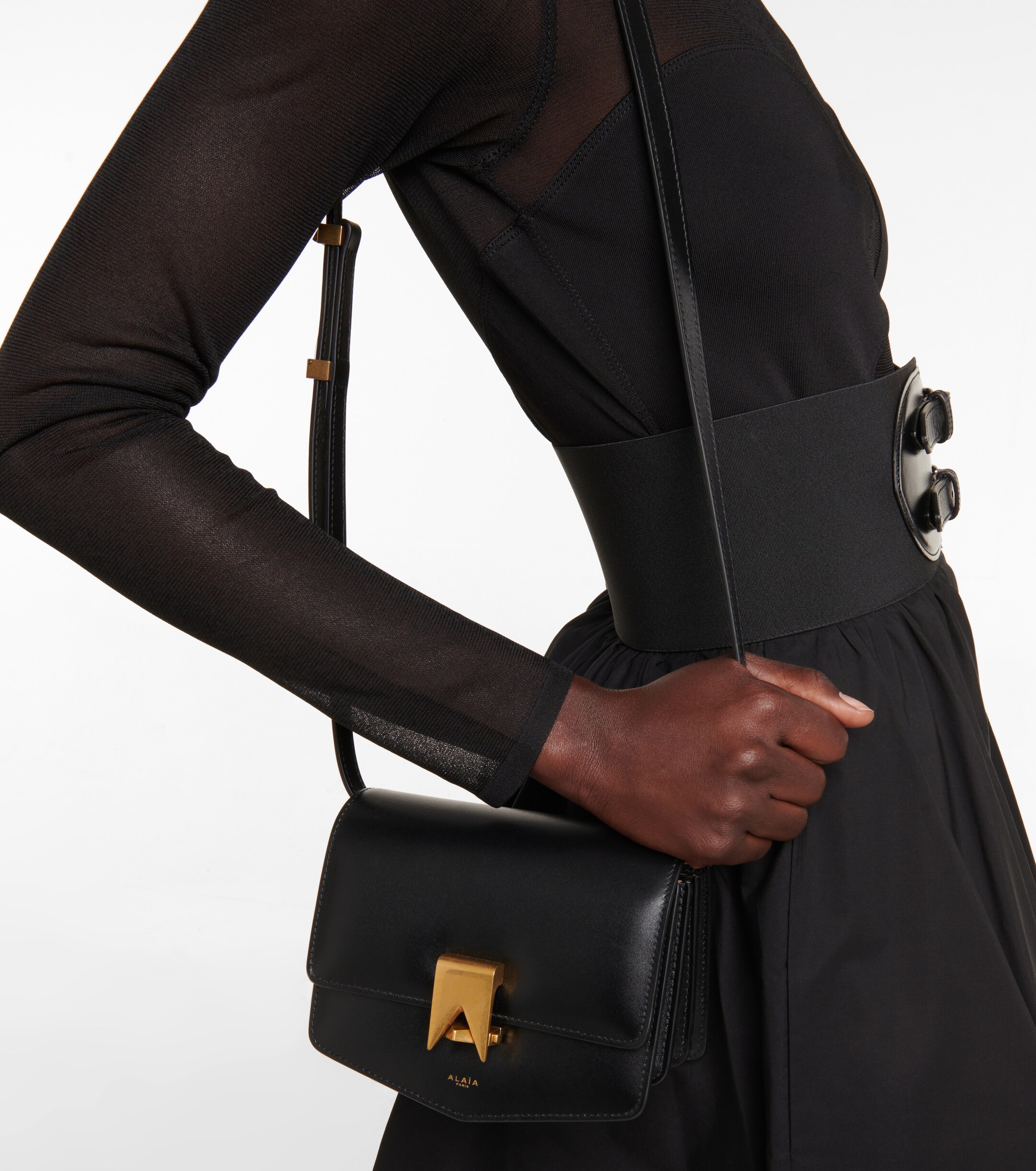 Alaïa Le Papa Small leather crossbody bag
