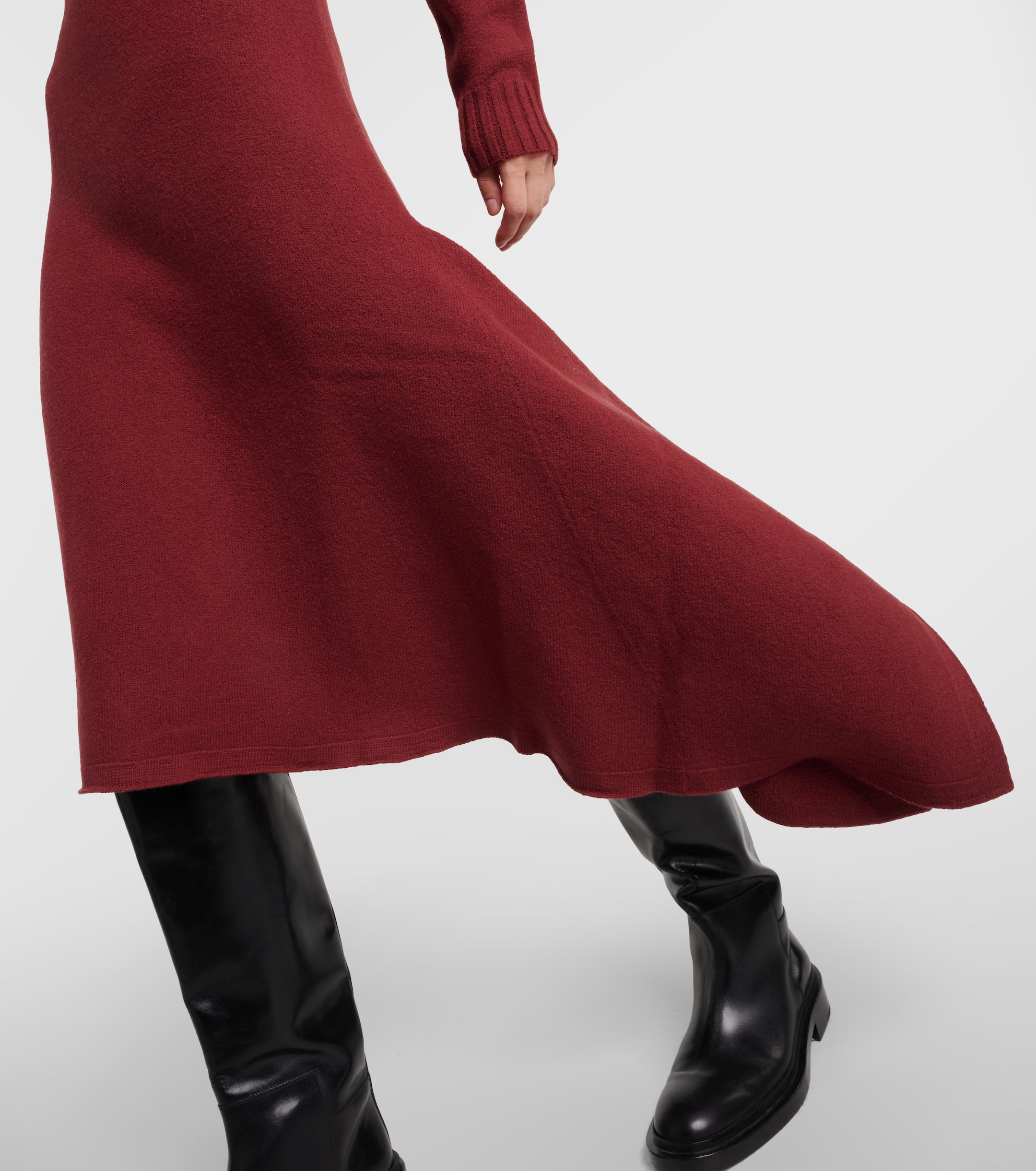 Jil Sander Asymmetric wool midi dress thumbnail