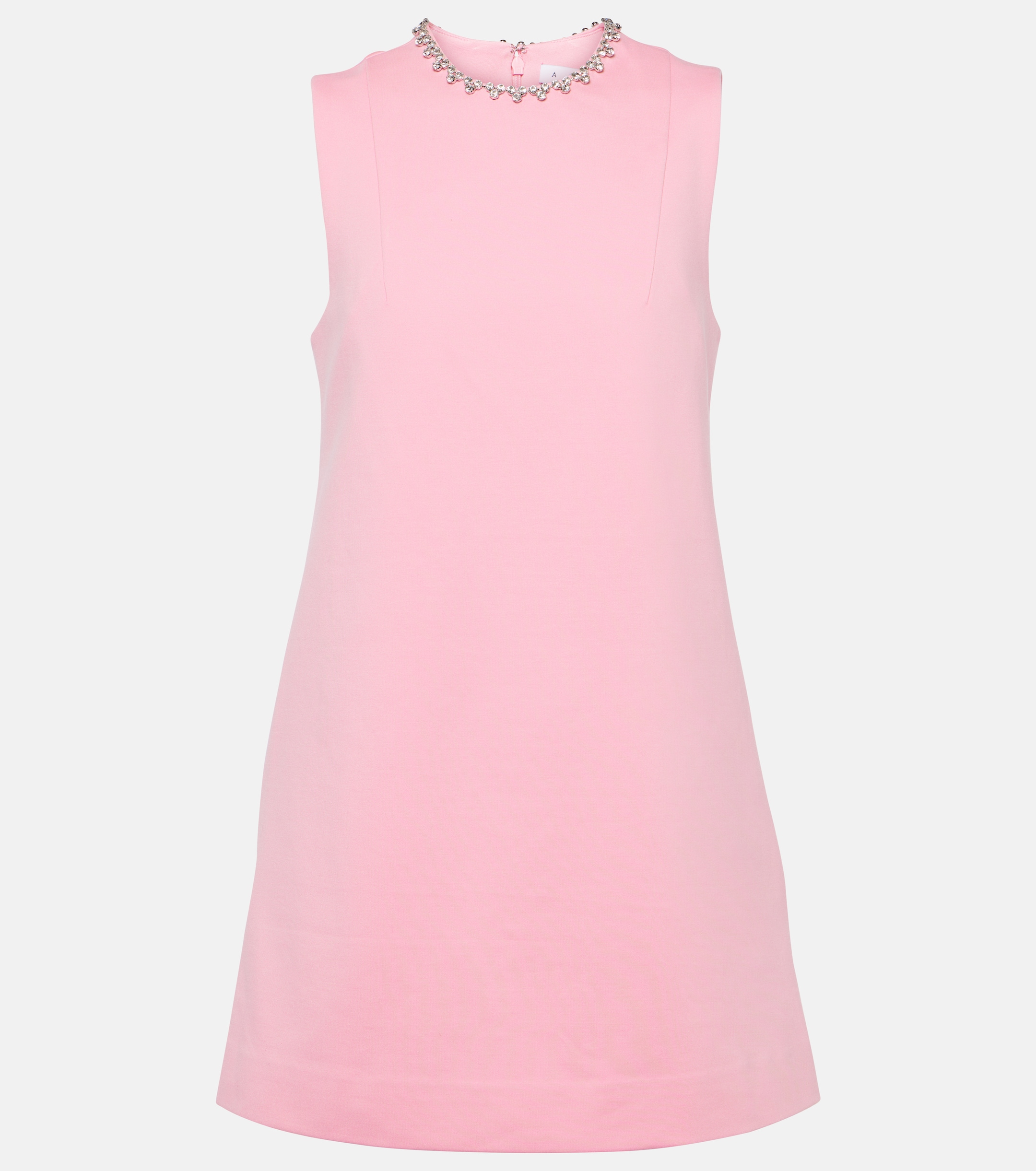 Area Crystal-embellished cutout minidress