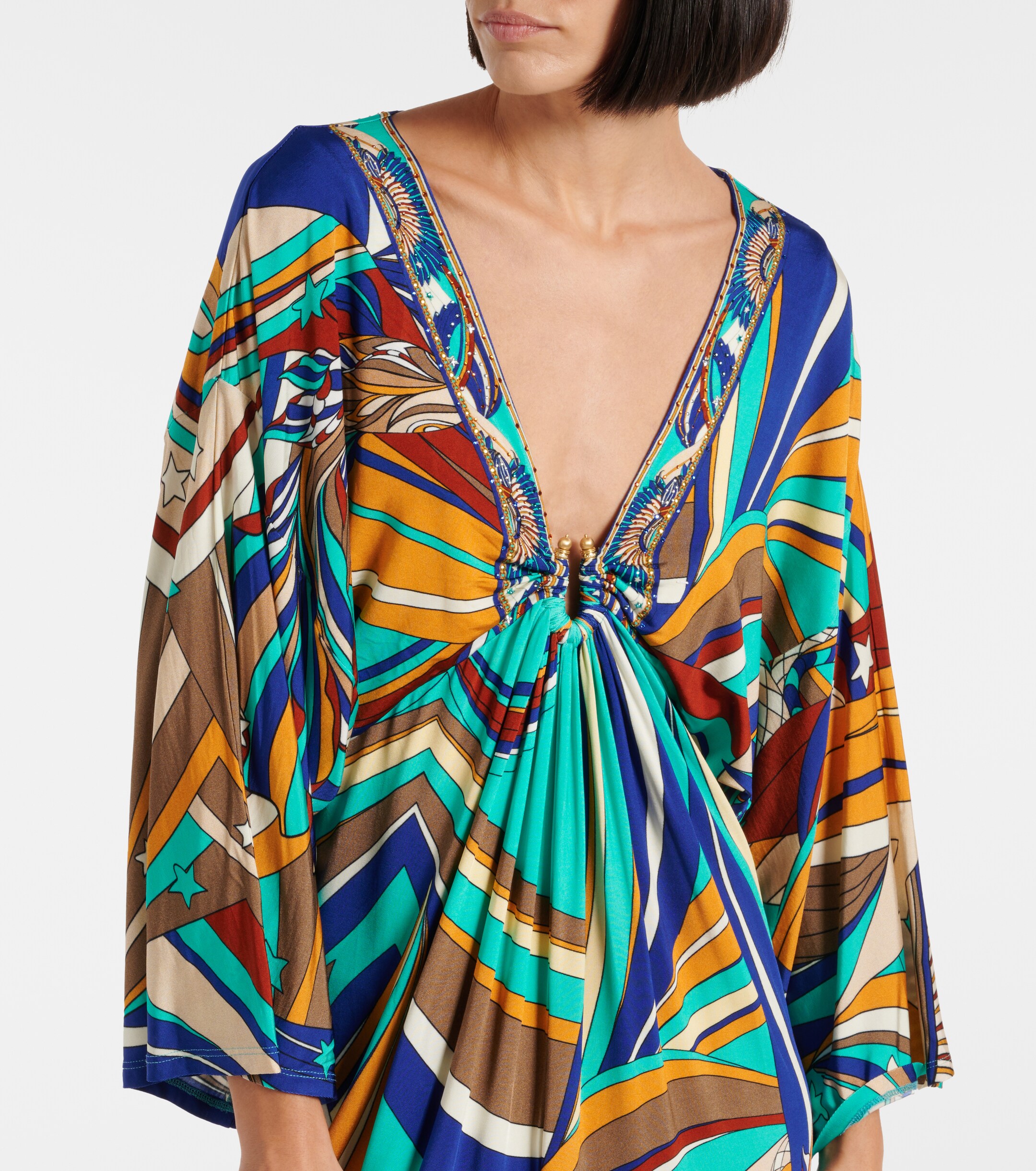 Camilla Camilla Draped printed jersey maxi dress