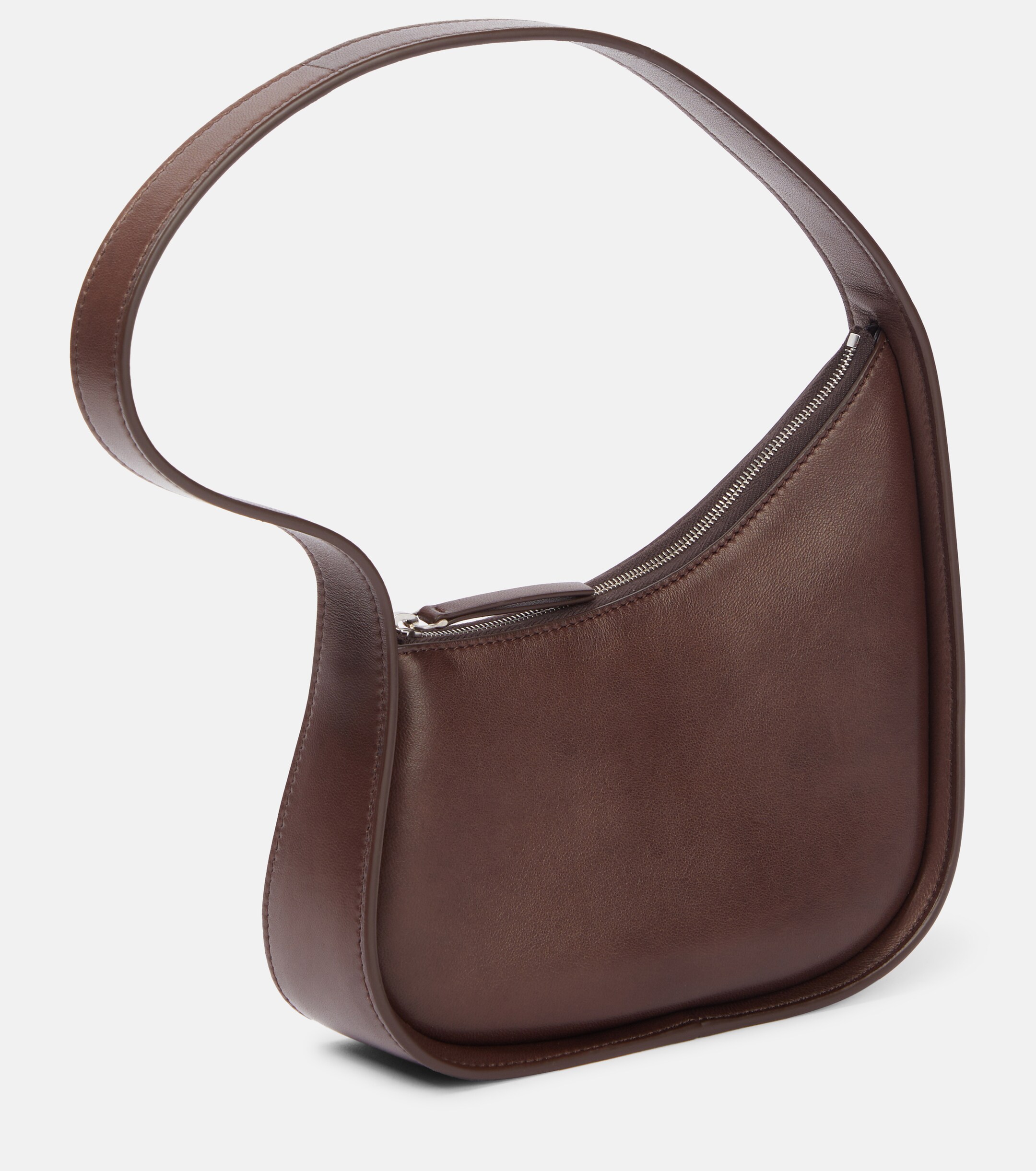 The Row Half Moon leather shoulder bag