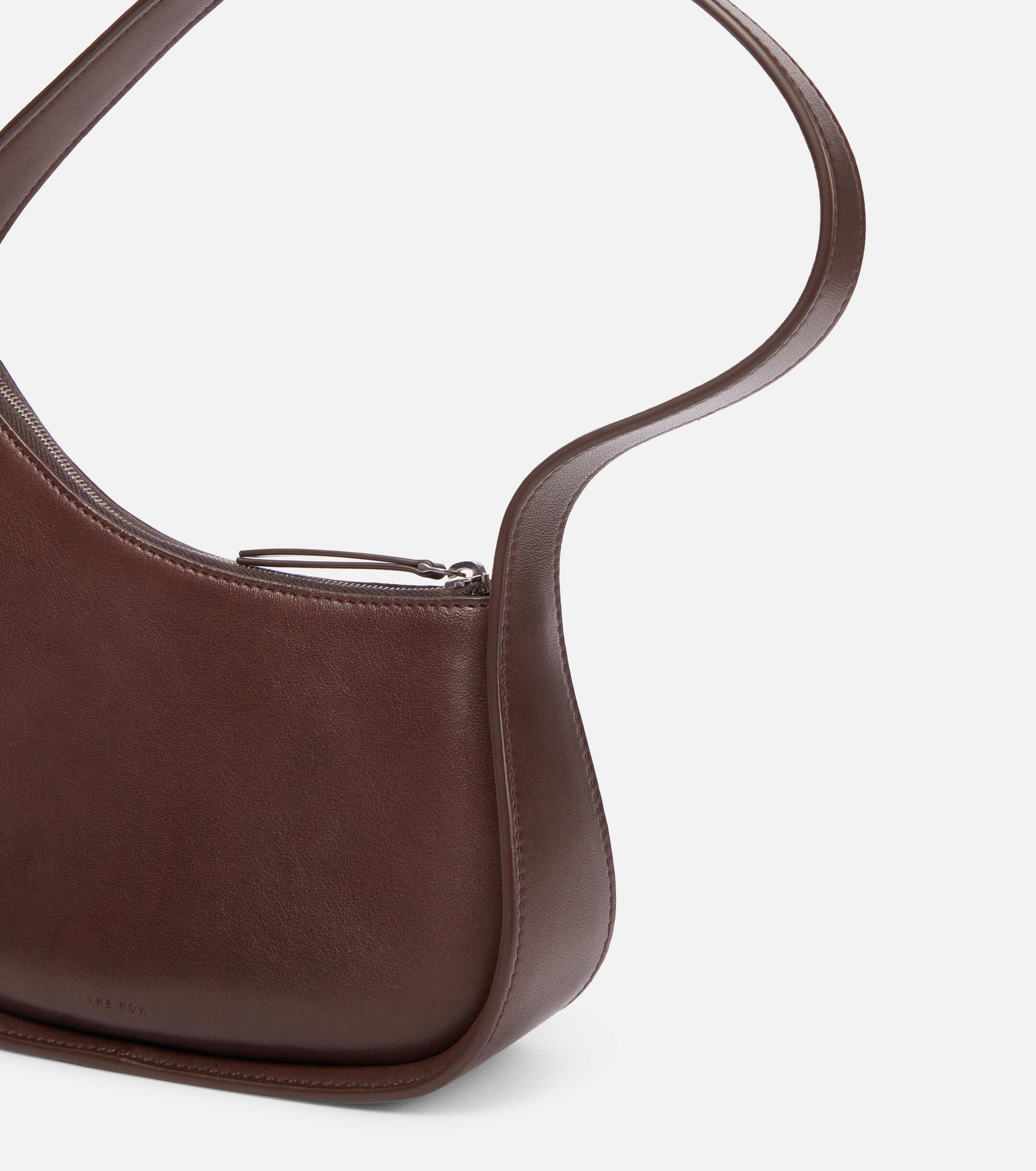 The Row Half Moon leather shoulder bag