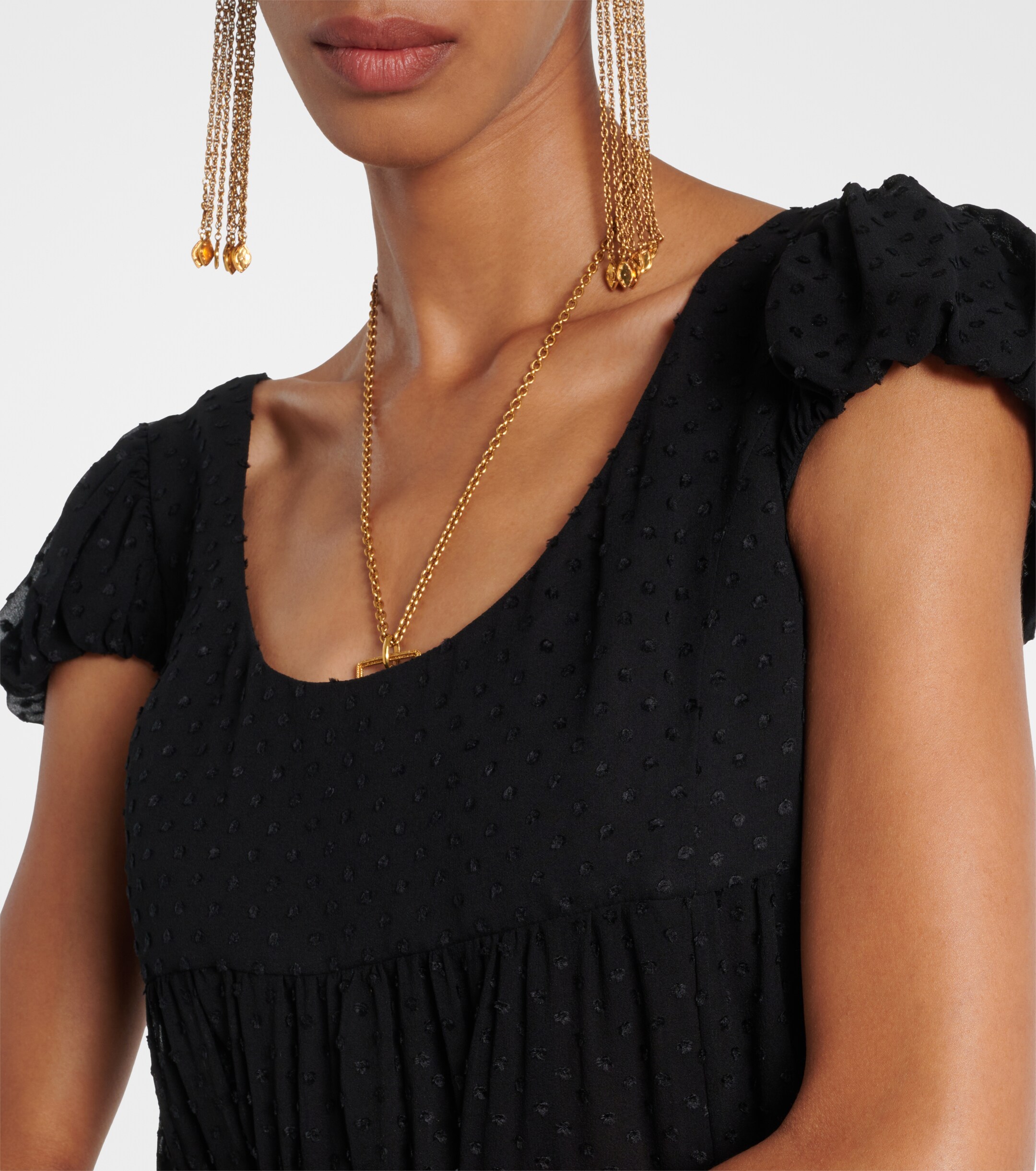 Chloé Silk point d'esprit maxi dress thumbnail