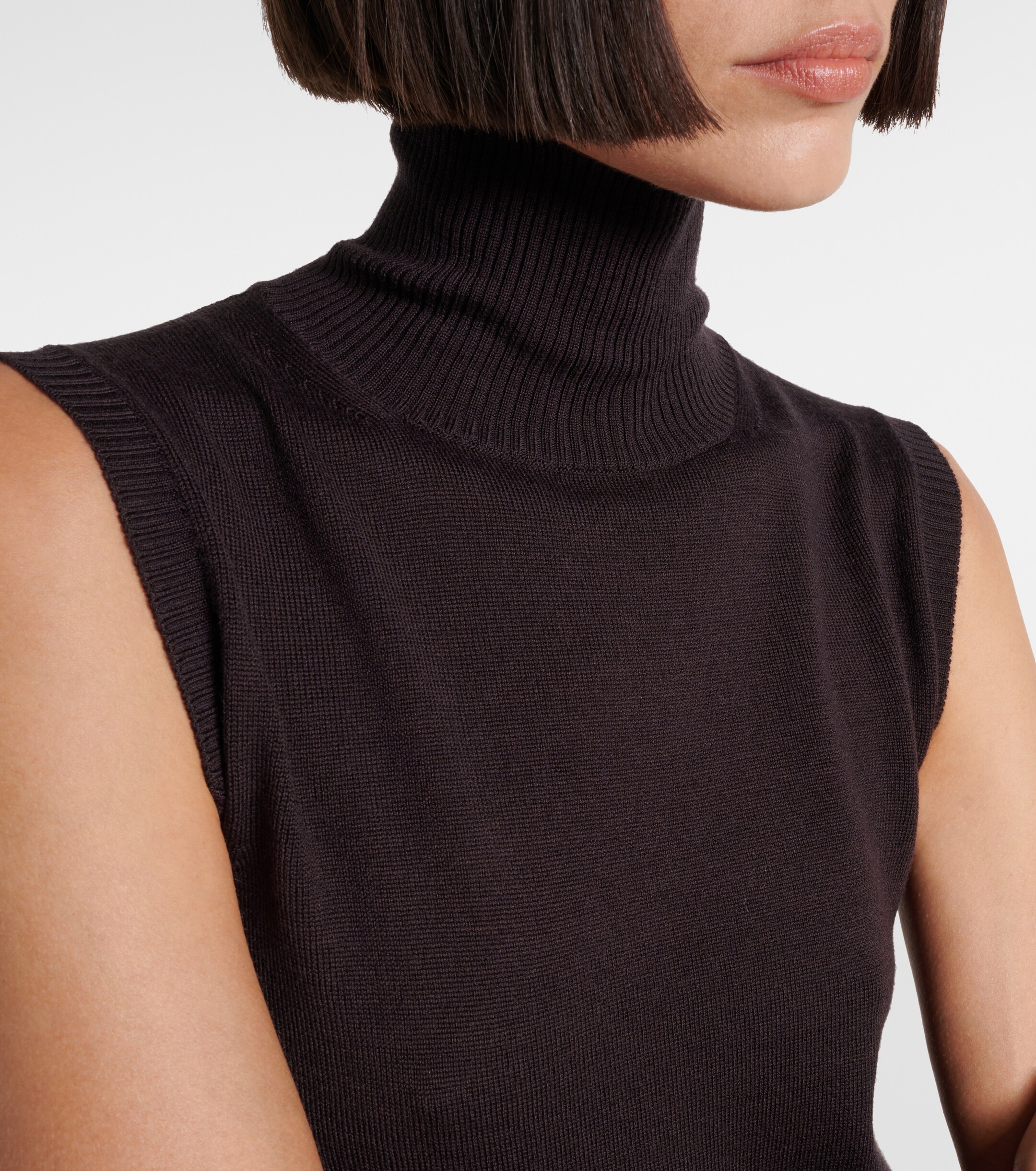 Sportmax Vertigo knitted virgin wool top