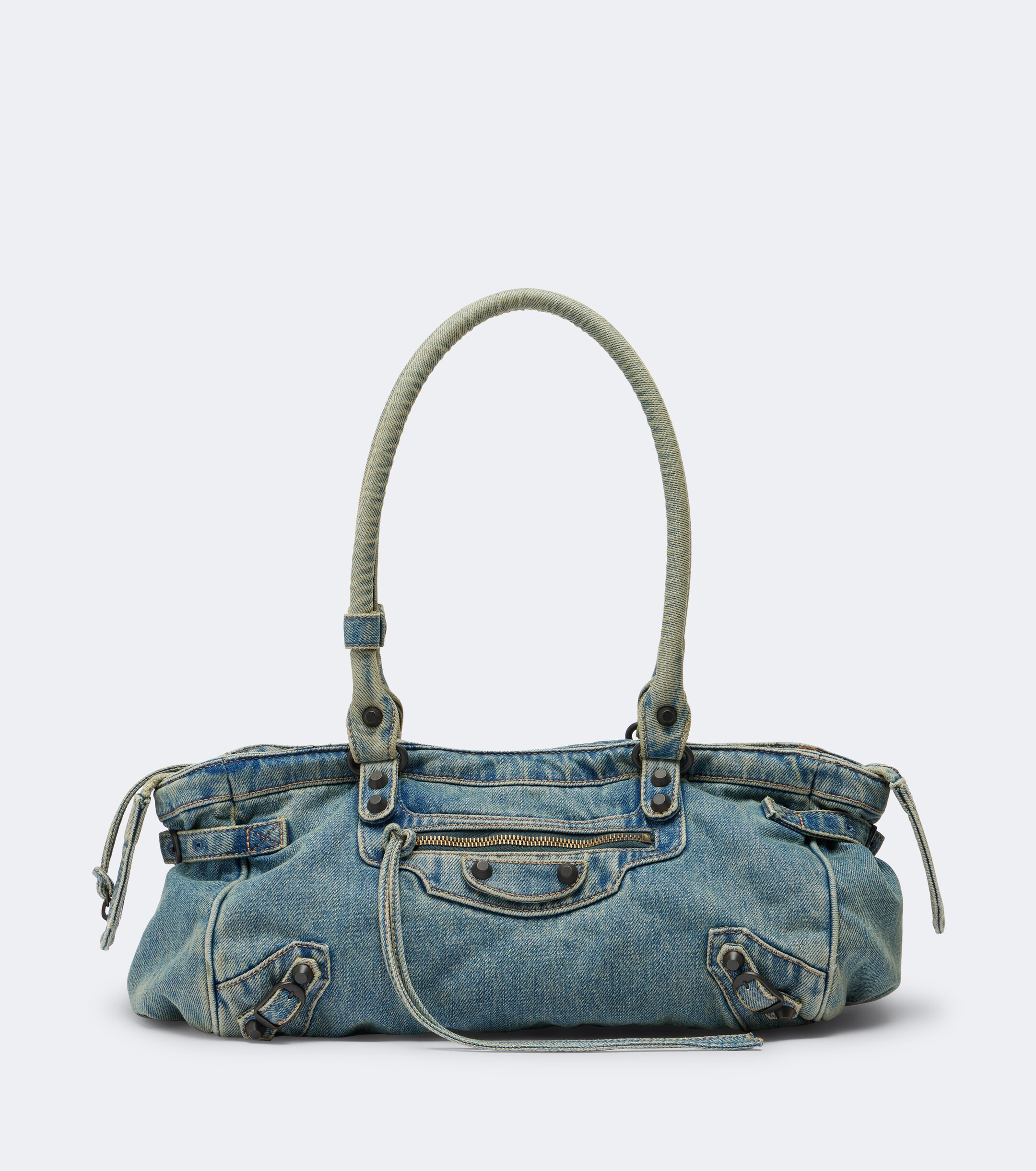 Balenciaga Le City East-West denim shoulder bag