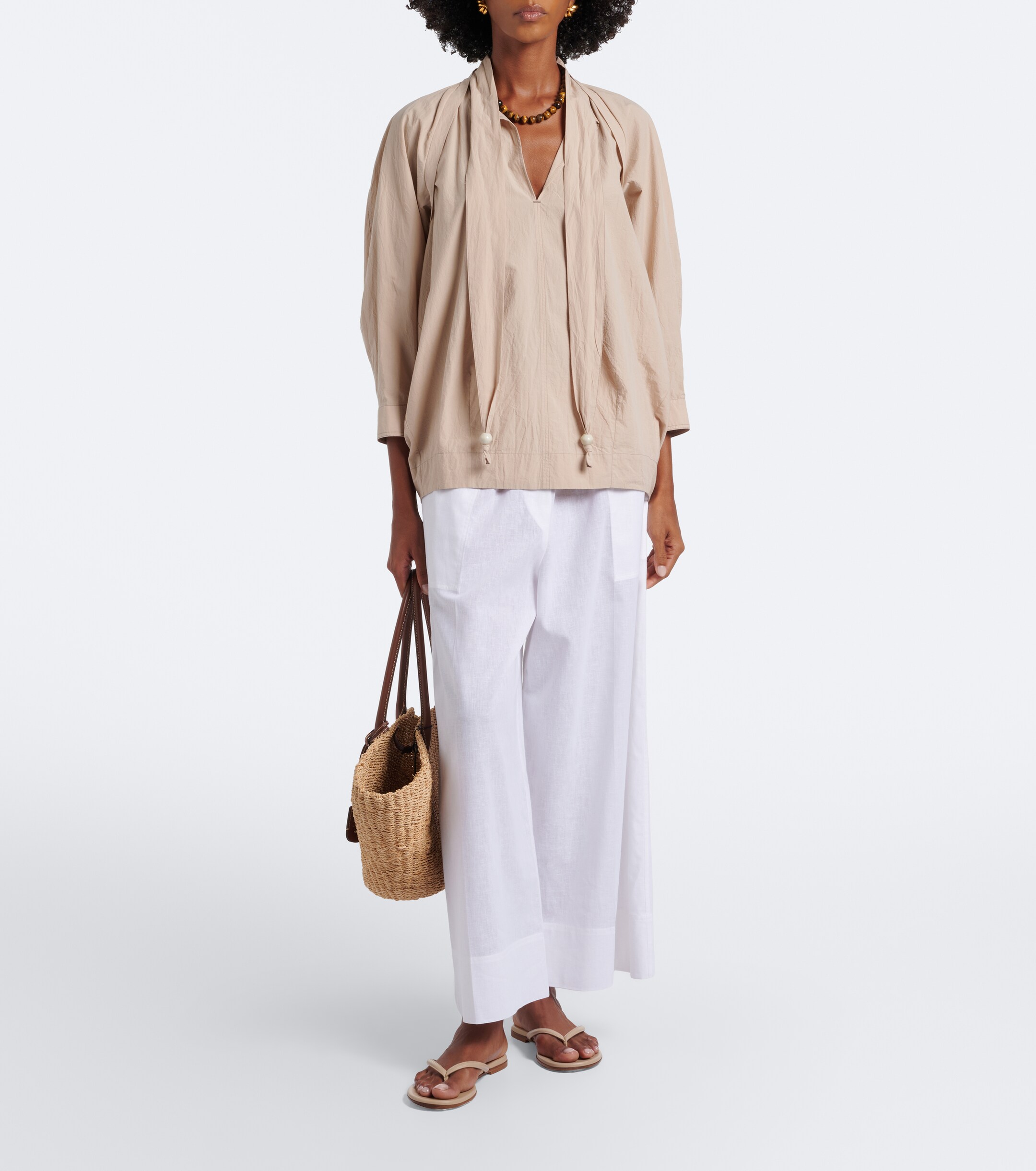 GIANVITO ROSSI Gianvito Rossi Calypso leather thong sandals
