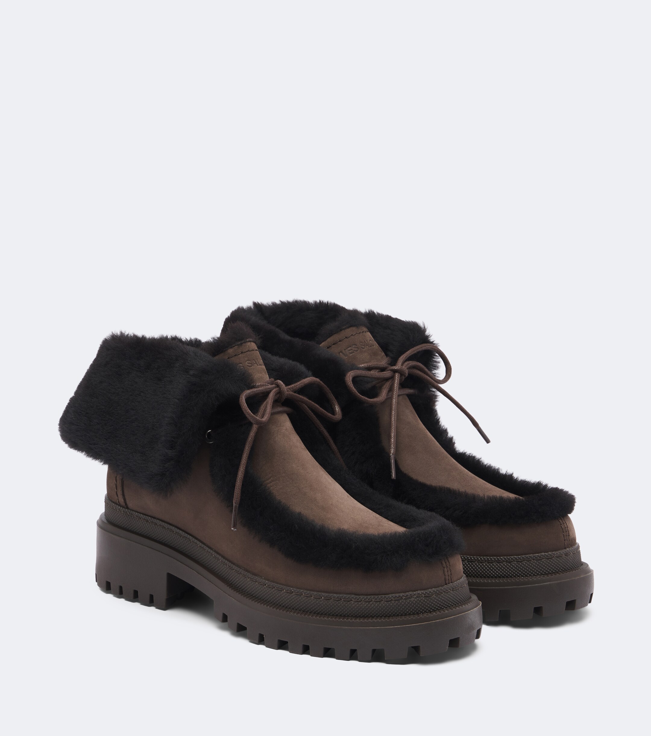 Yves Salomon Yves Salomon Shearling-lined suede ankle boots