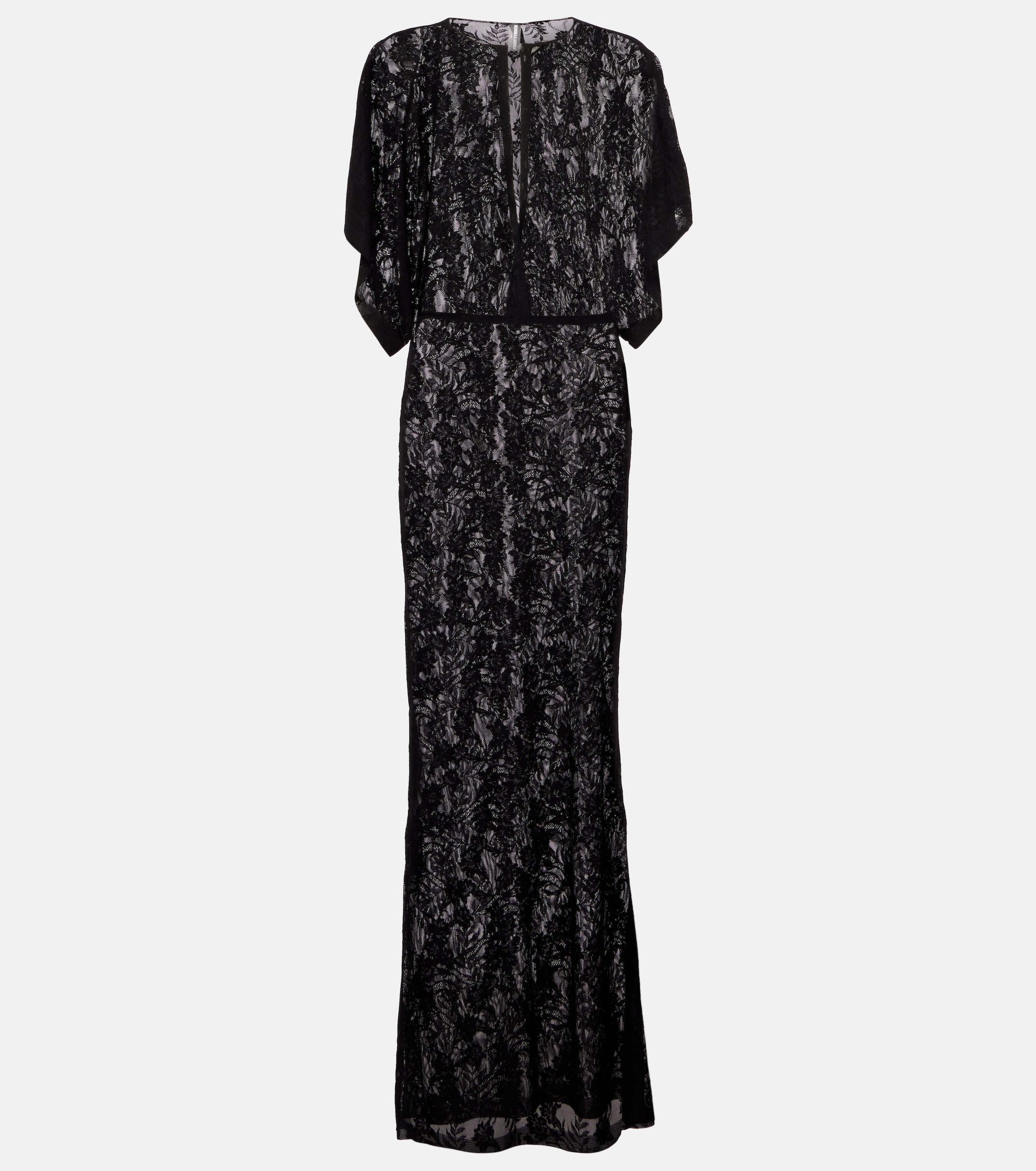 Norma Kamali - Obie floral lace gown | Plush