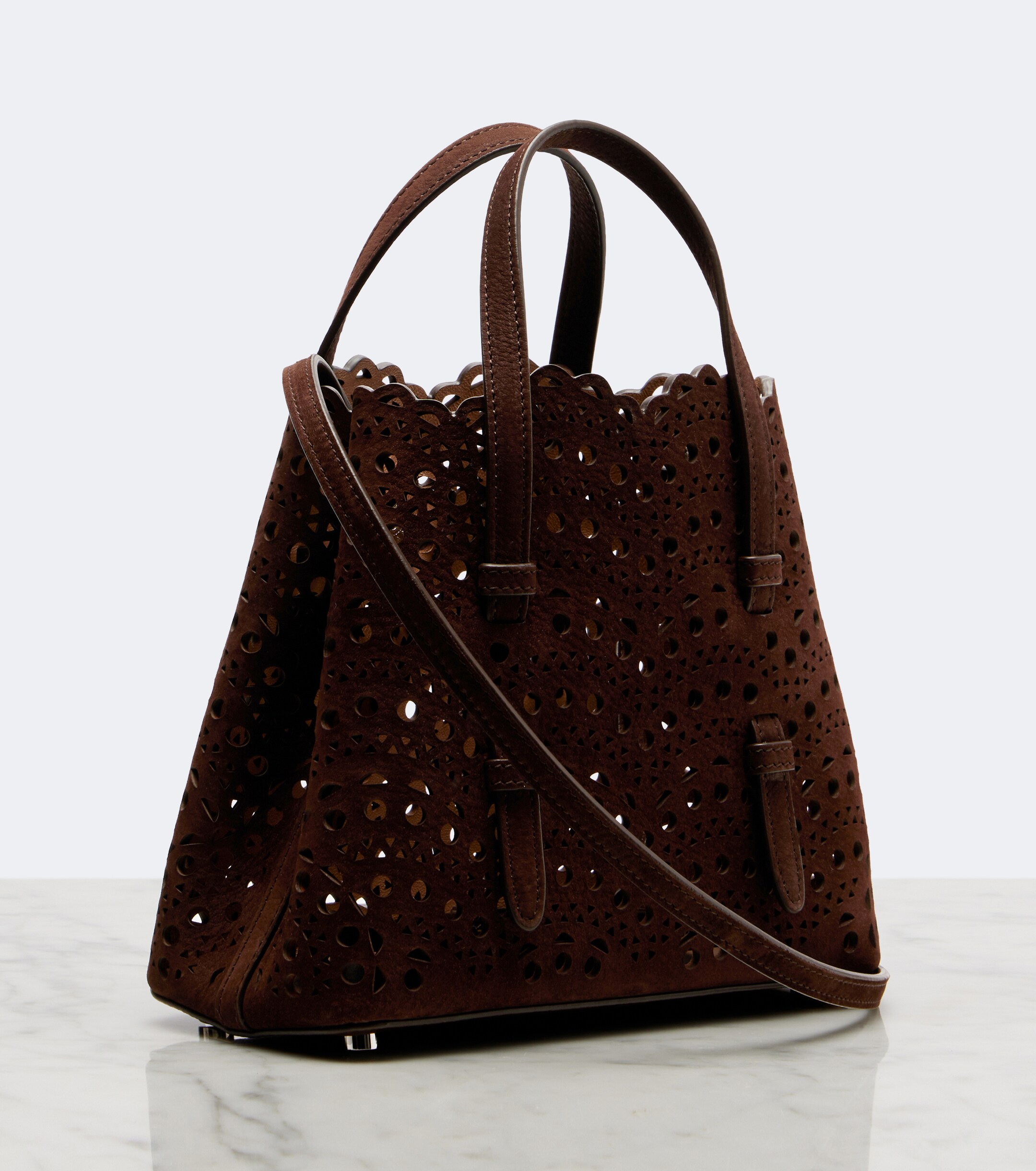 Alaïa Mina 20 New Vienne leather tote bag