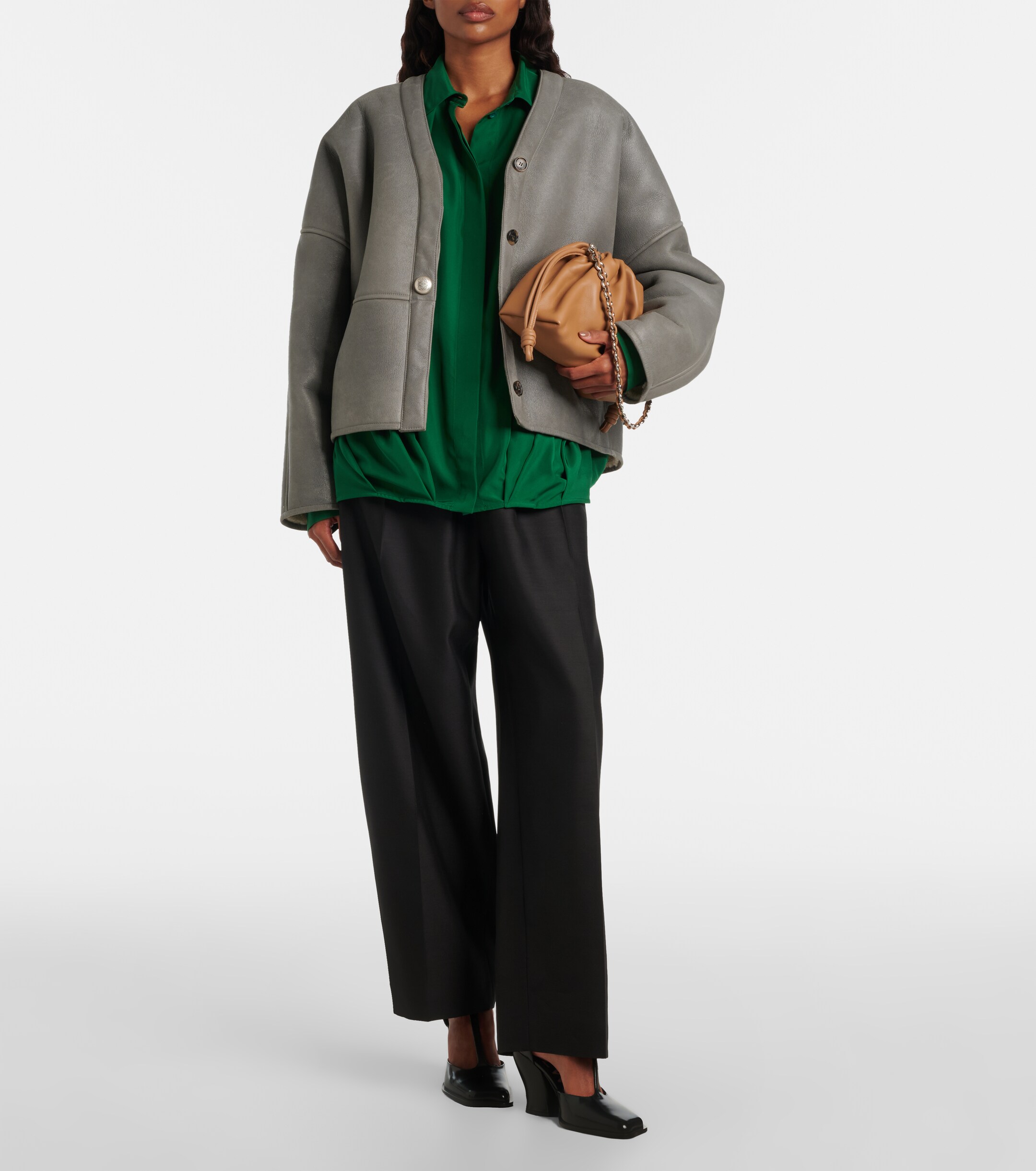 Loewe Flamenco Medium leather shoulder bag