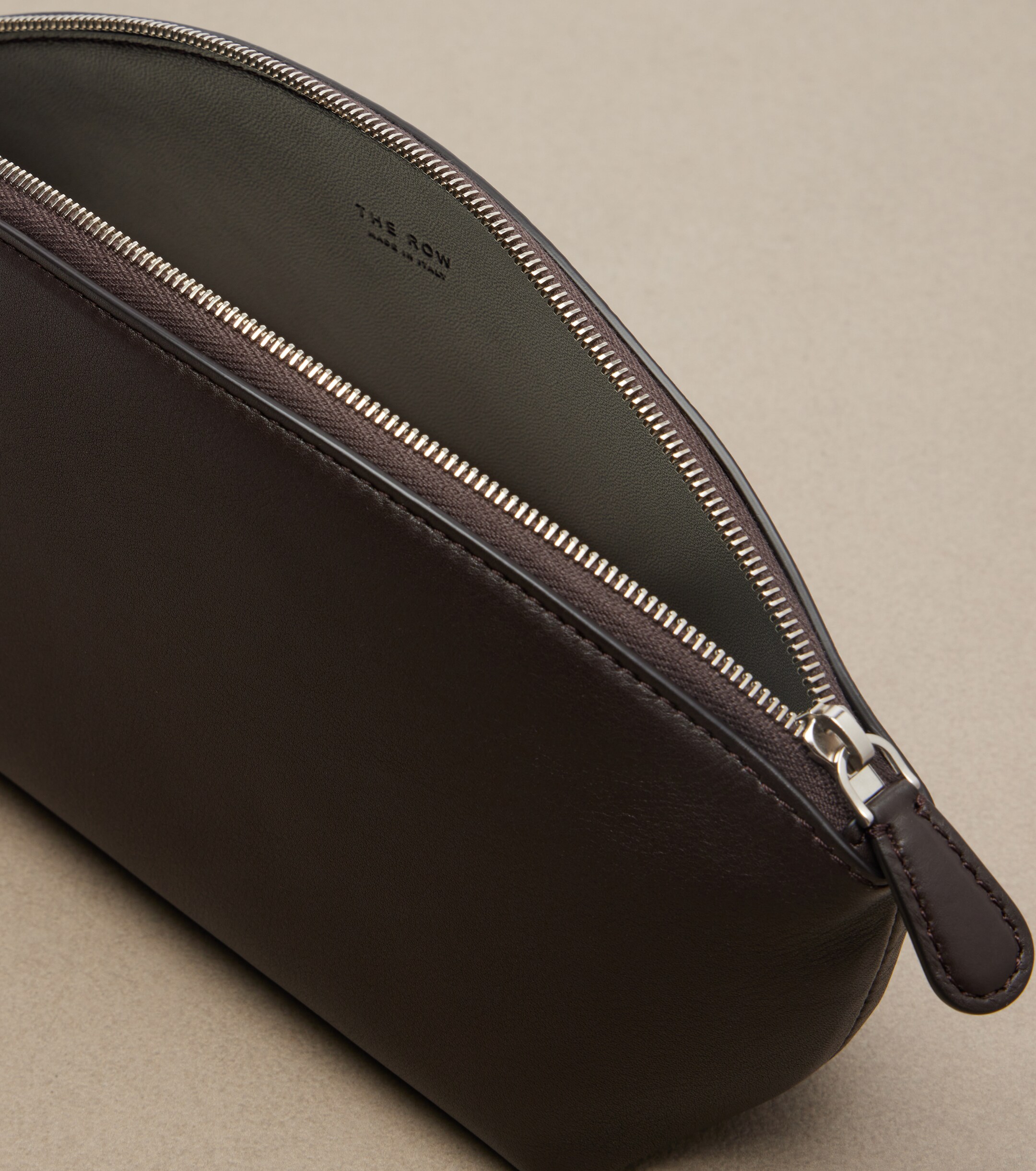 The Row Melinda leather clutch