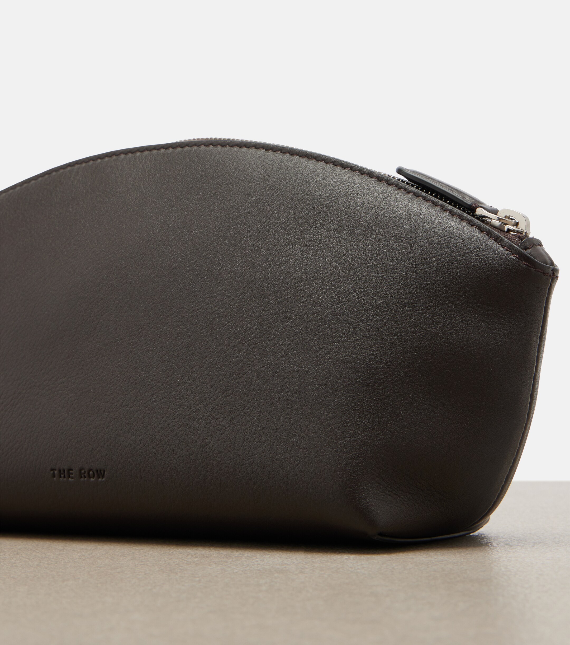 The Row Melinda leather clutch