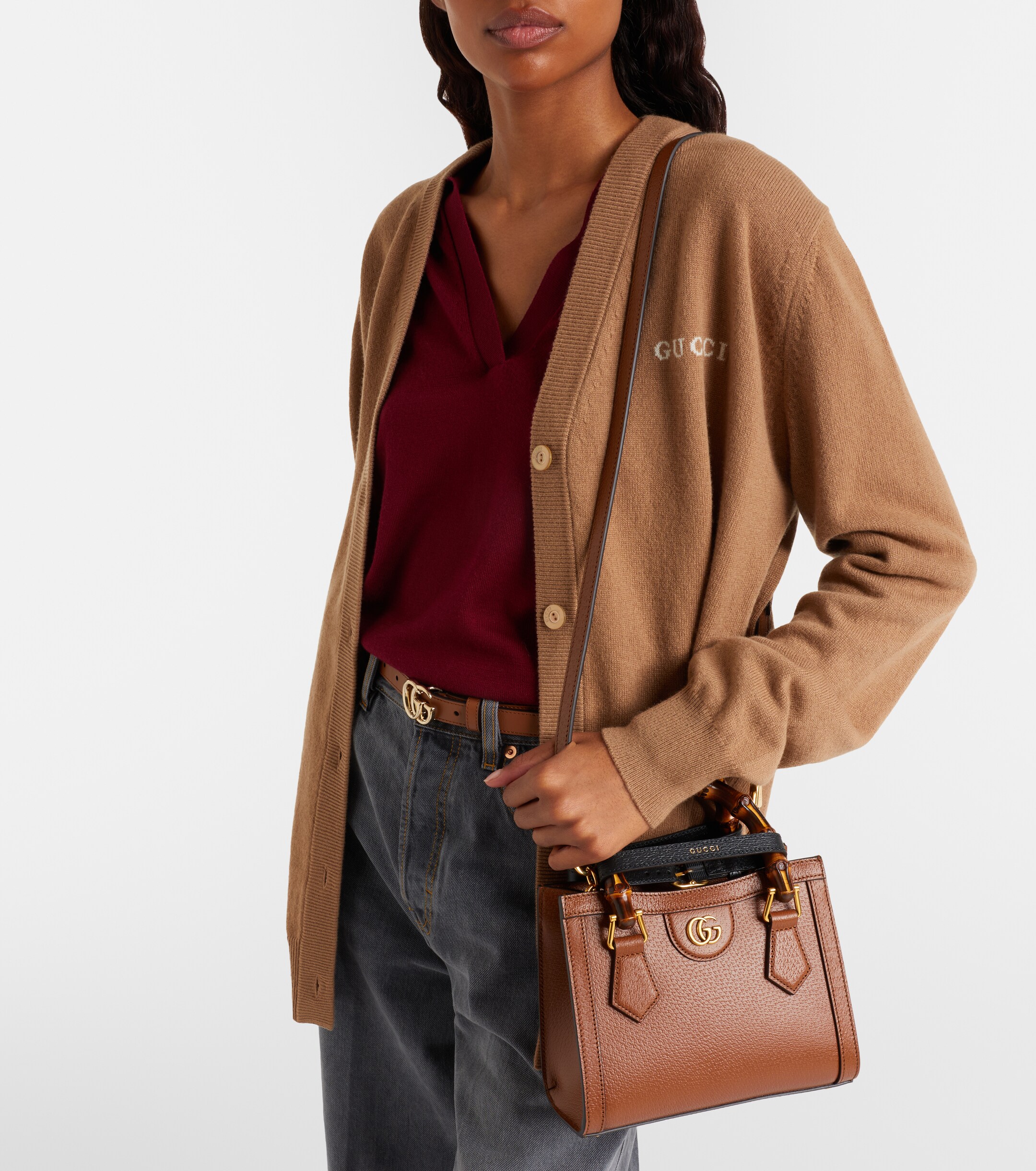 Gucci Gucci Diana Small leather top-handle bag