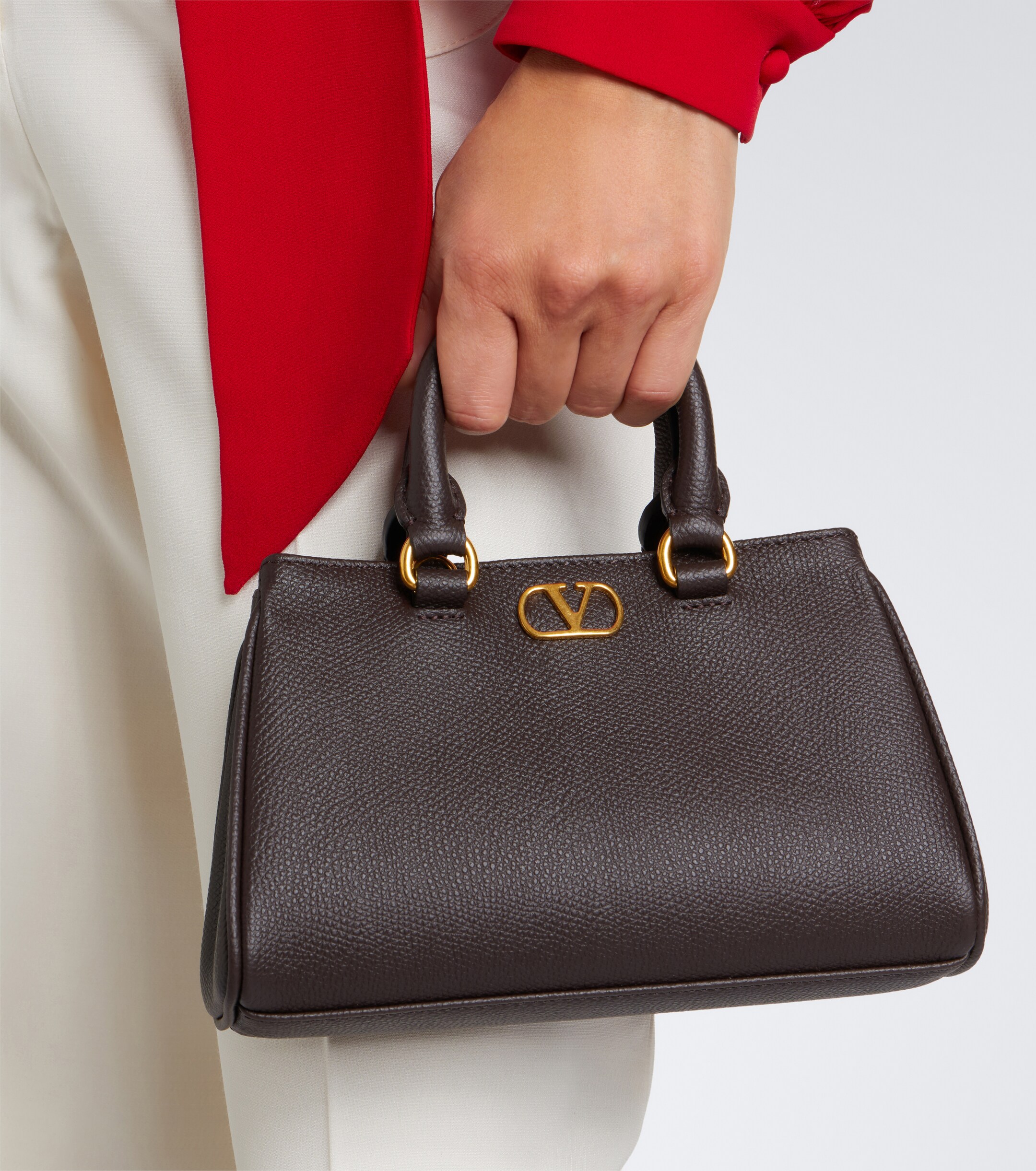 Valentino Garavani VLogo Mini leather top-handle bag thumbnail