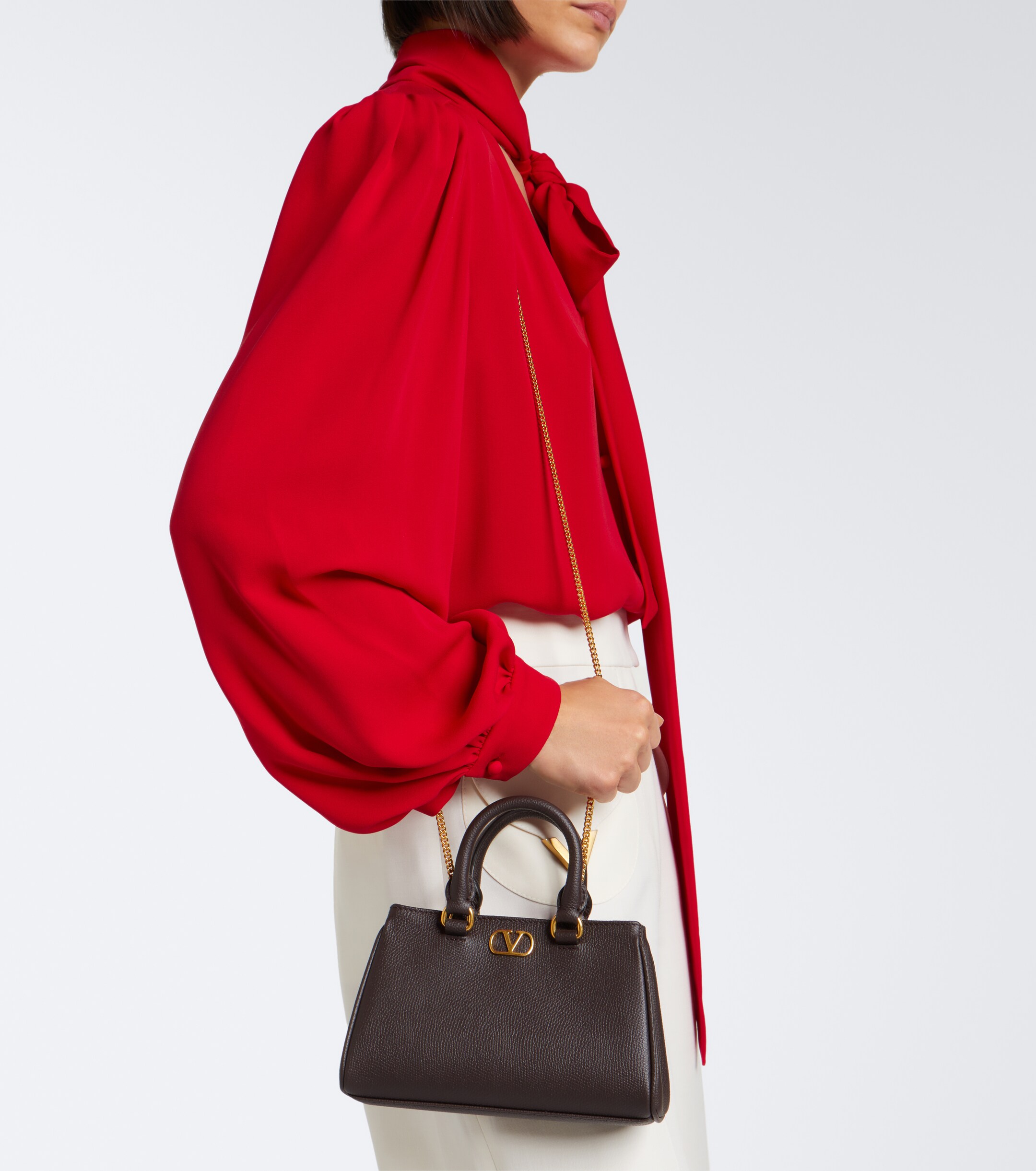 Valentino Garavani VLogo Mini leather top-handle bag thumbnail