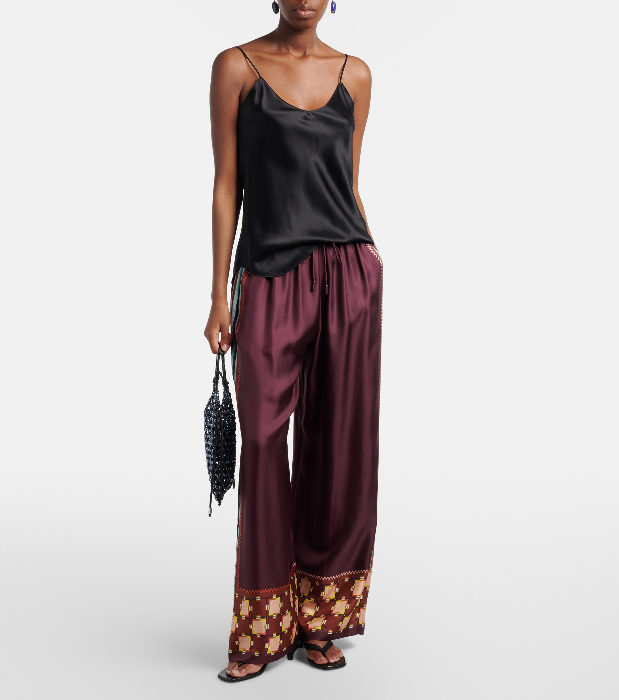 Staud Karla beaded top-handle bag
