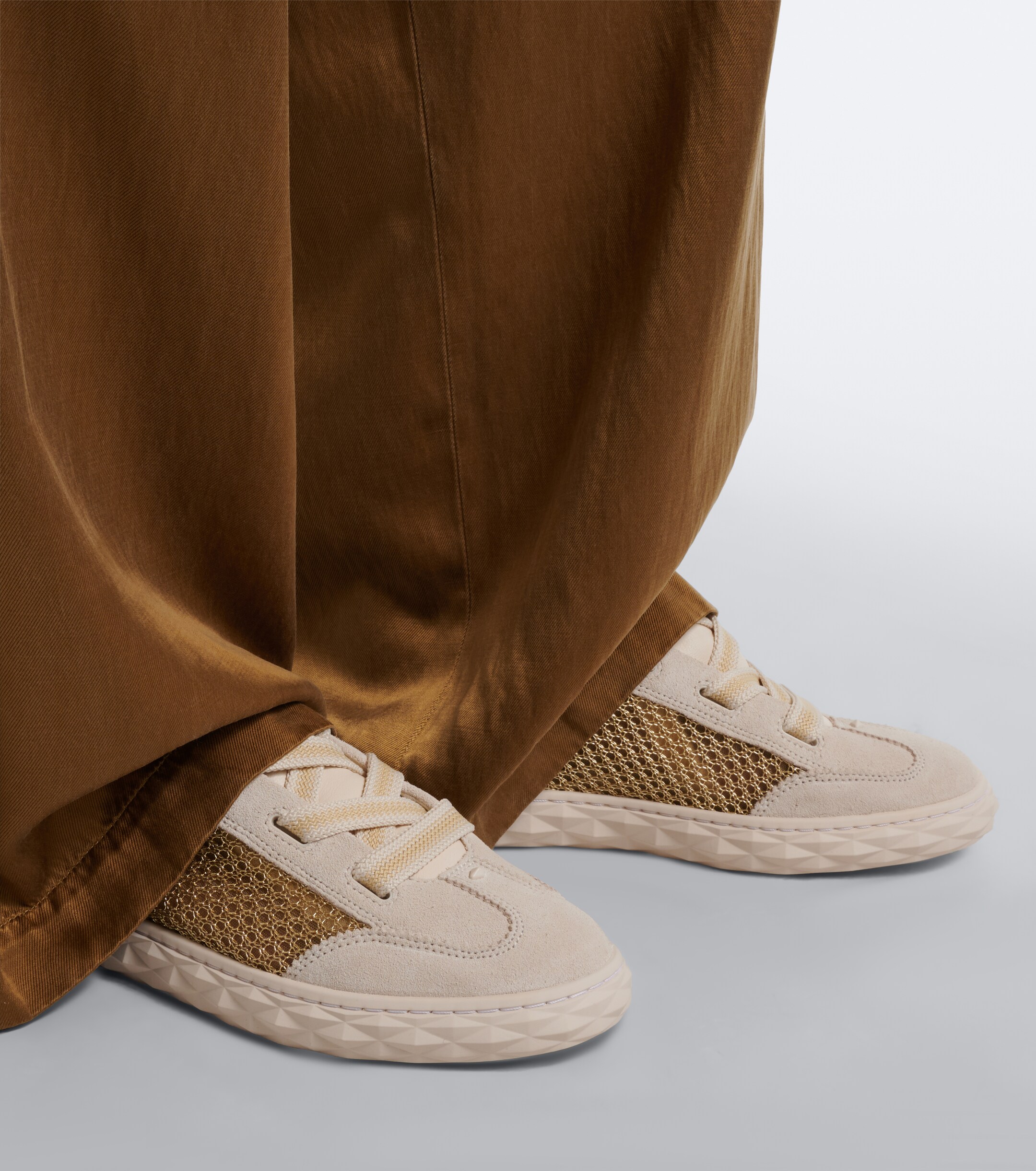 JIMMY CHOO Jimmy Choo Diamond Light Flex suede sneakers