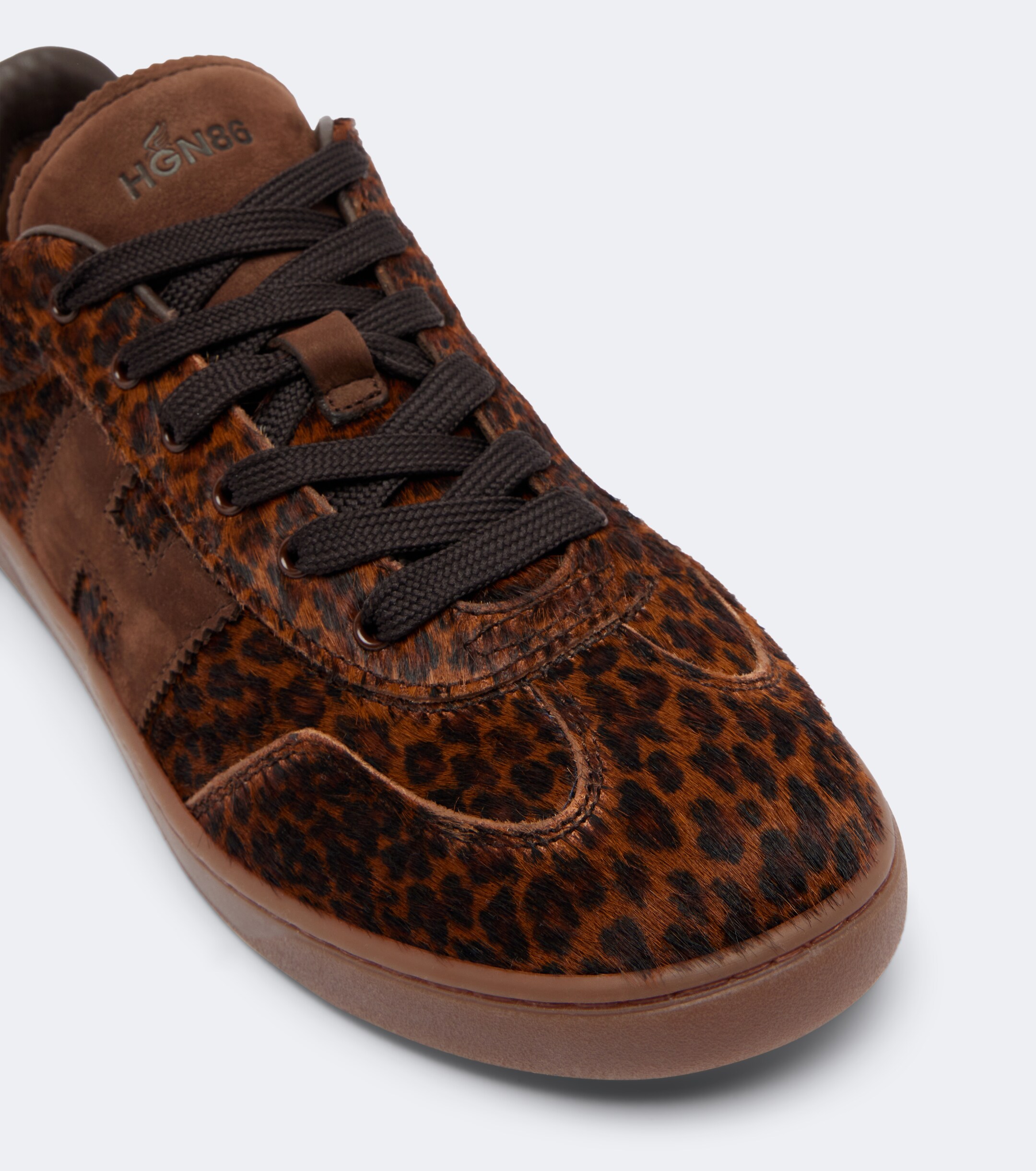 Hogan Hogan H647 leopard-print calf hair sneakers